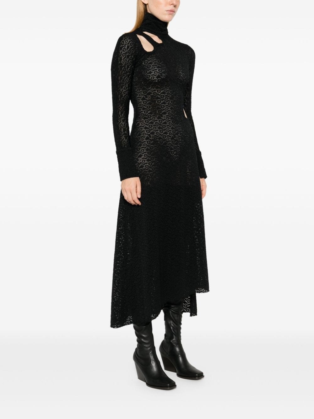 floral-embroidery dress - 3