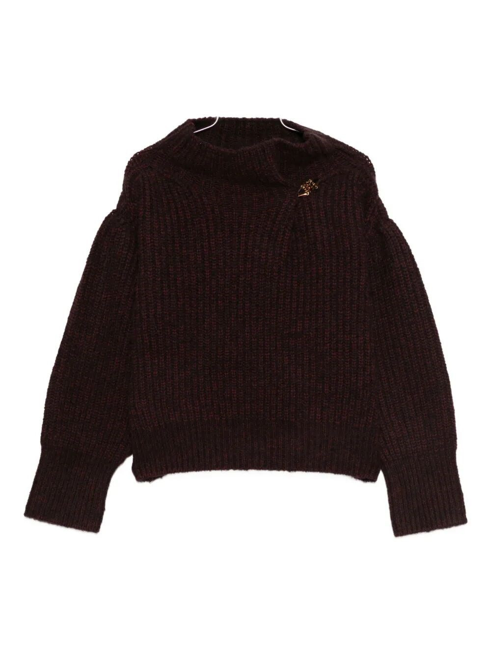 Introducing the exquisite "TEUBINA EMB 2725" RIBBED SWEATER by DRIES VAN NOTEN, a luxurious addition - 1