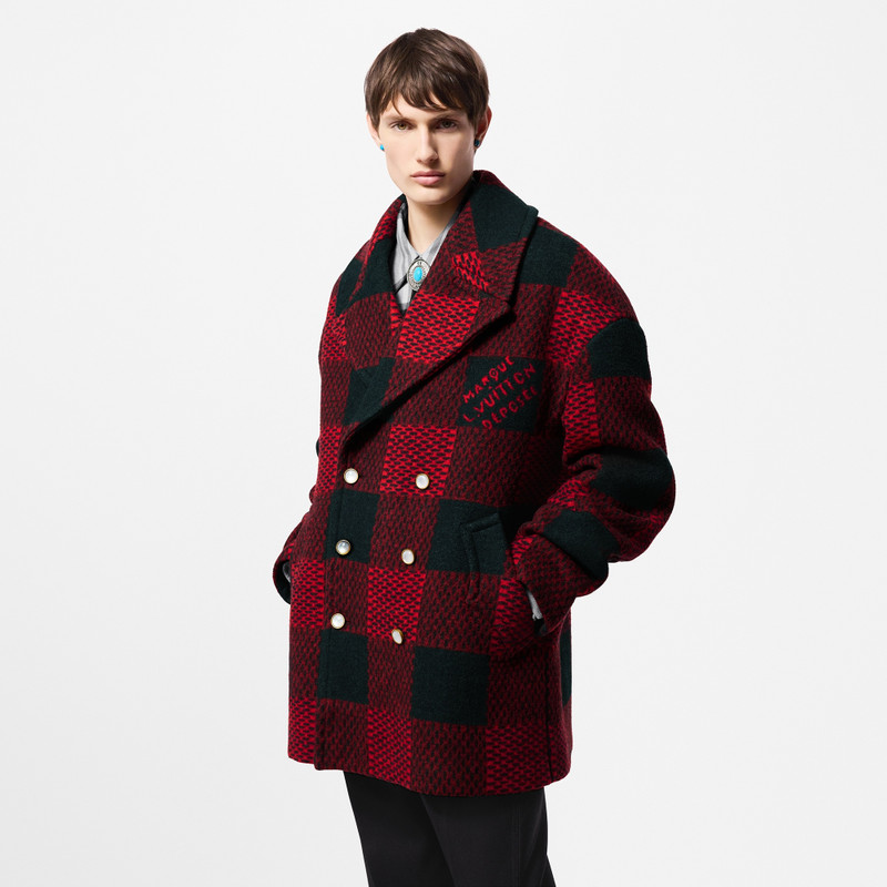Tartan Silk Cashmere And Wool-Blend Peacoat 2
