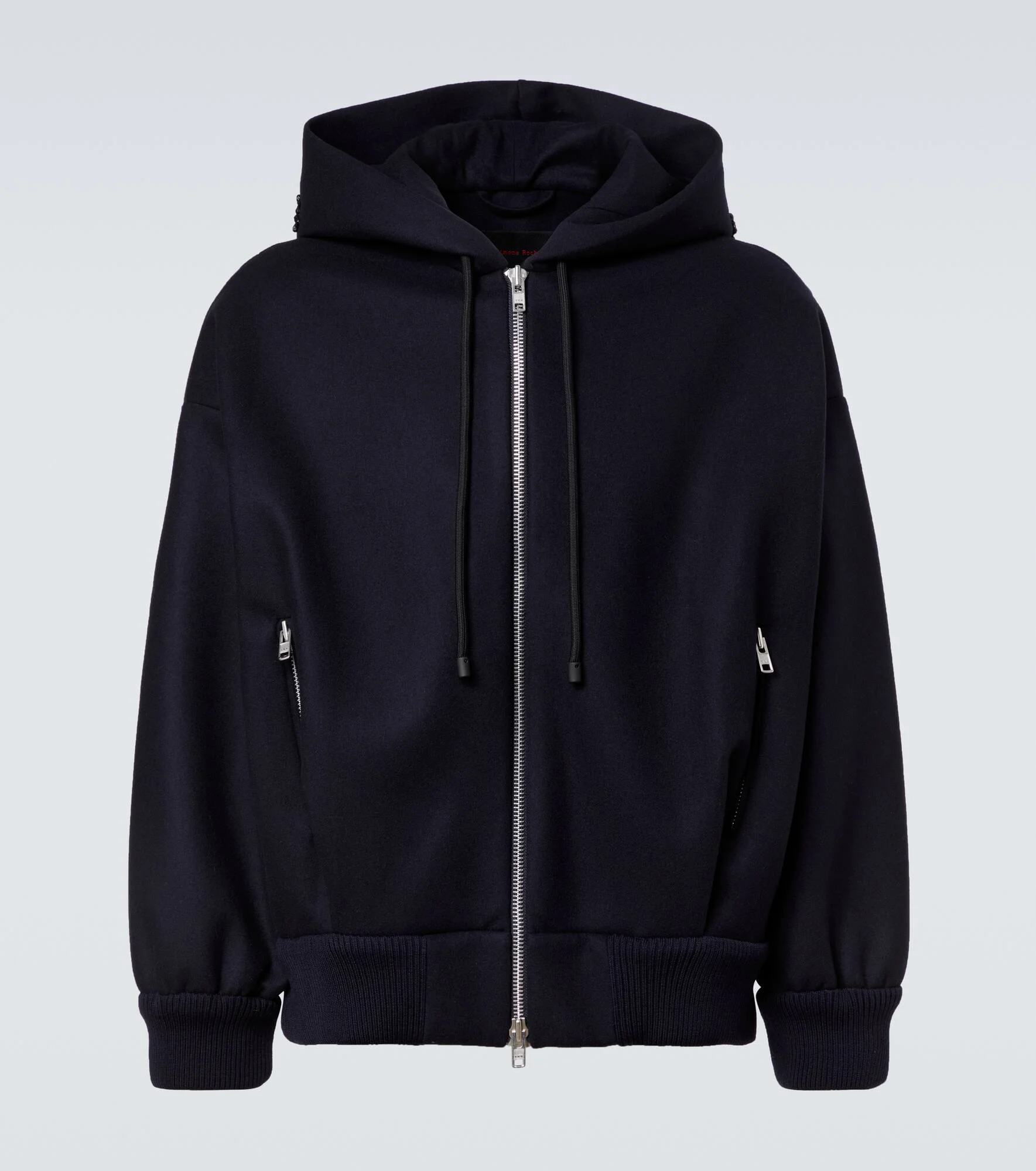 Embellished wool-blend hoodie - 1