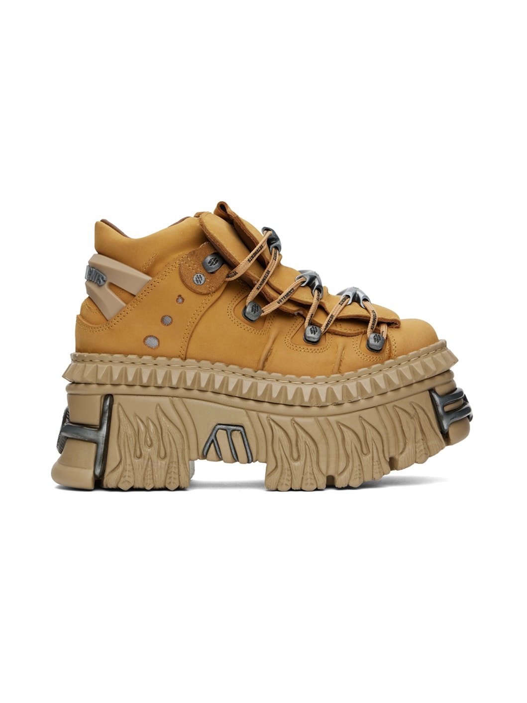 Tan New Rock Edition Platform Sneakers - 1