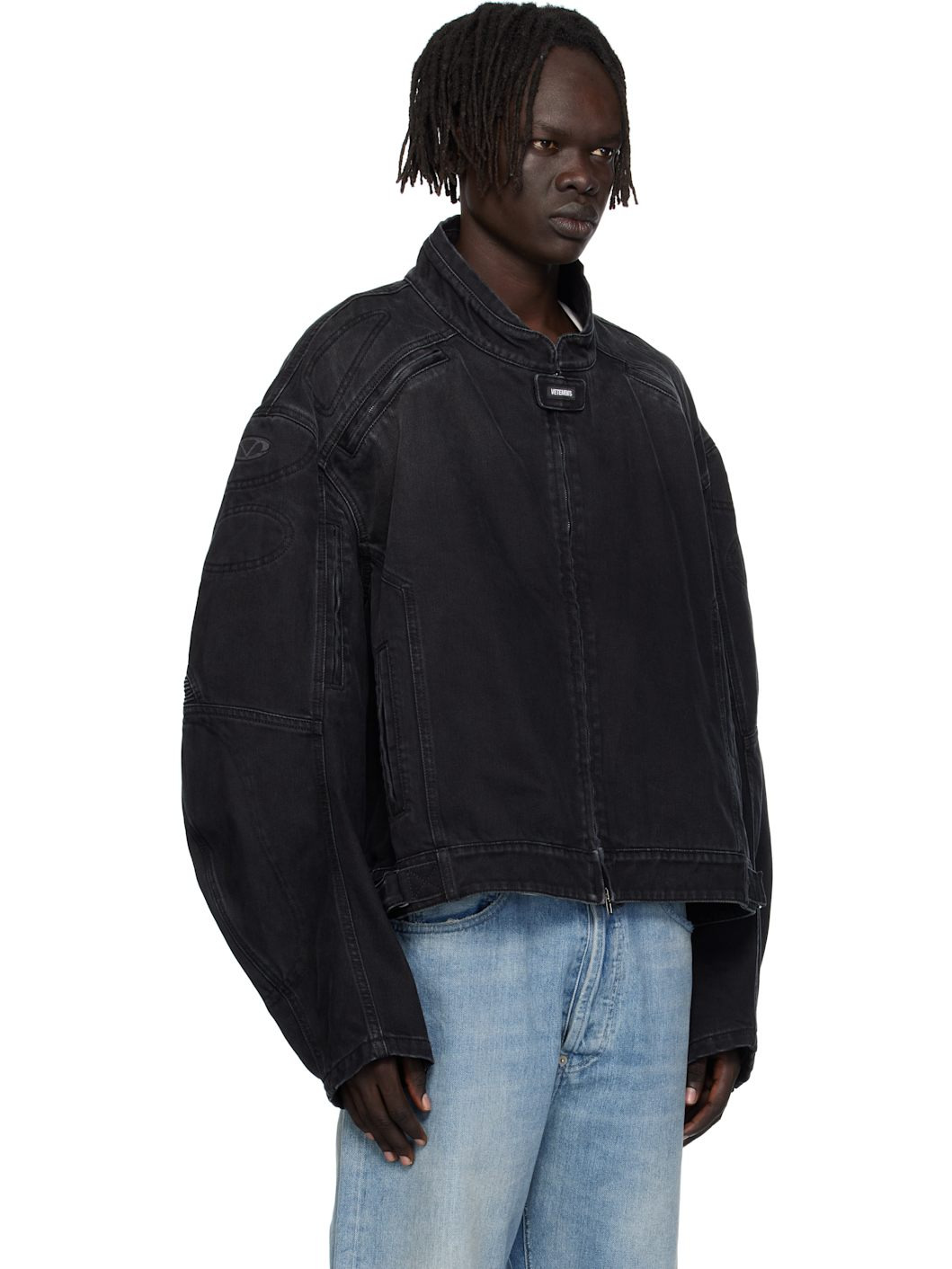 Black Racing Denim Jacket - 2