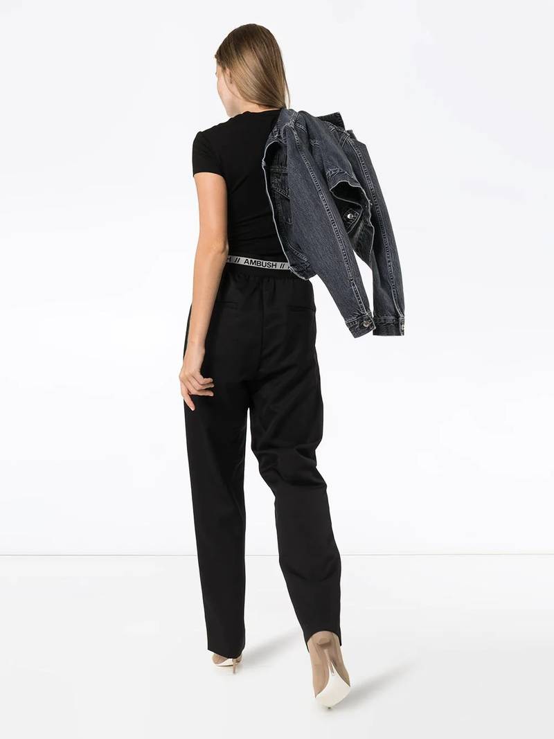 Ambush high-waist straight leg trousers outlook