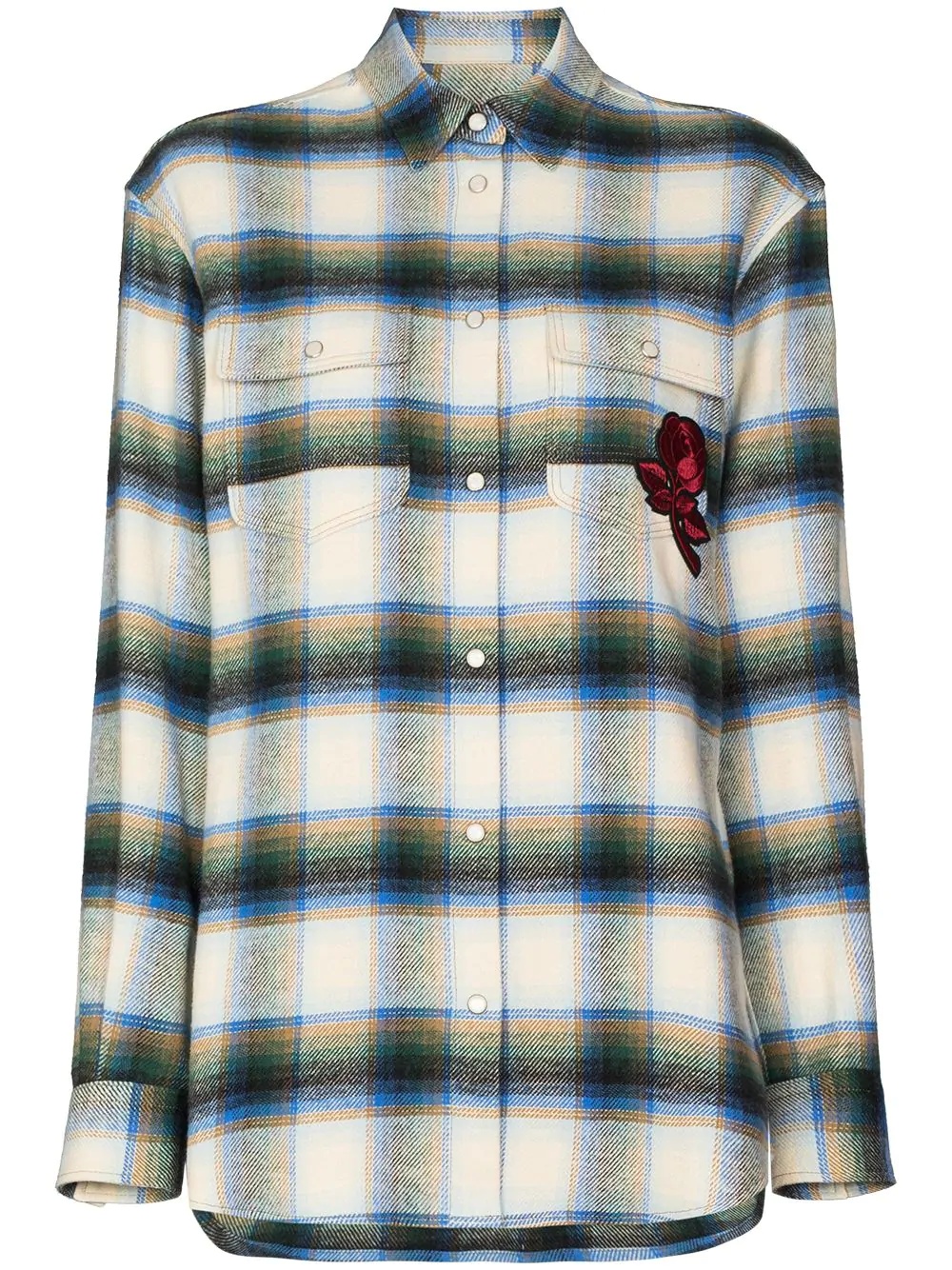 Allison plaid-pattern shirt - 1