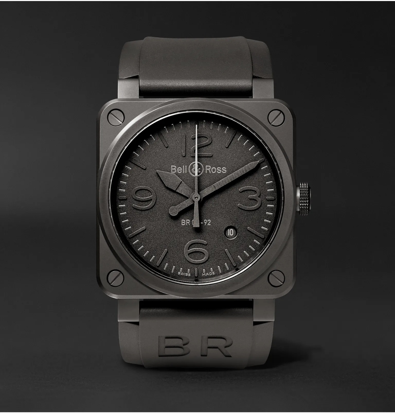 Phantom Automatic 42mm Ceramic and Rubber Watch, Ref. No. BR0392‐PHANTOM‐CE - 1