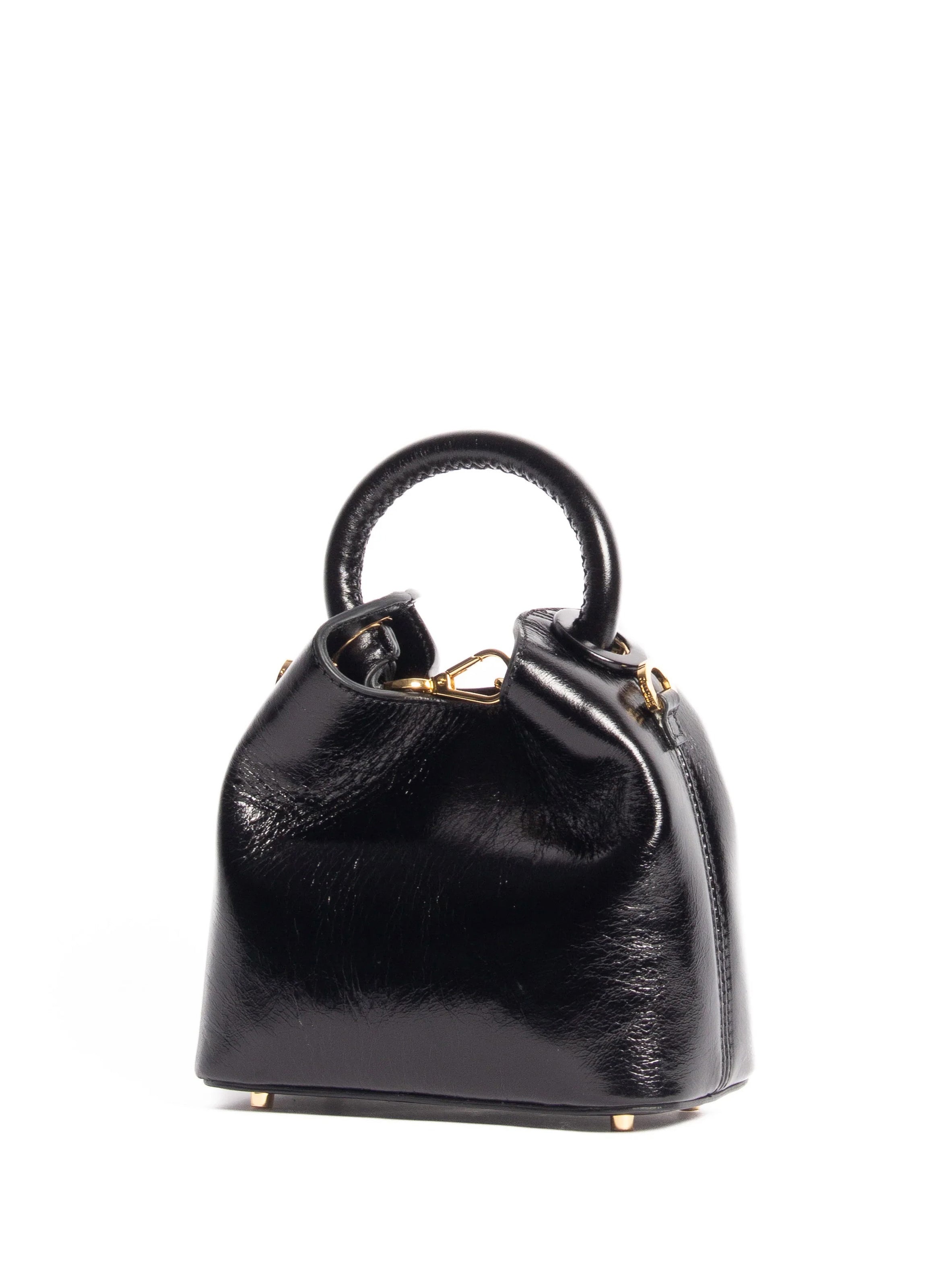 Madeleine Crinkled Leather Black - 2
