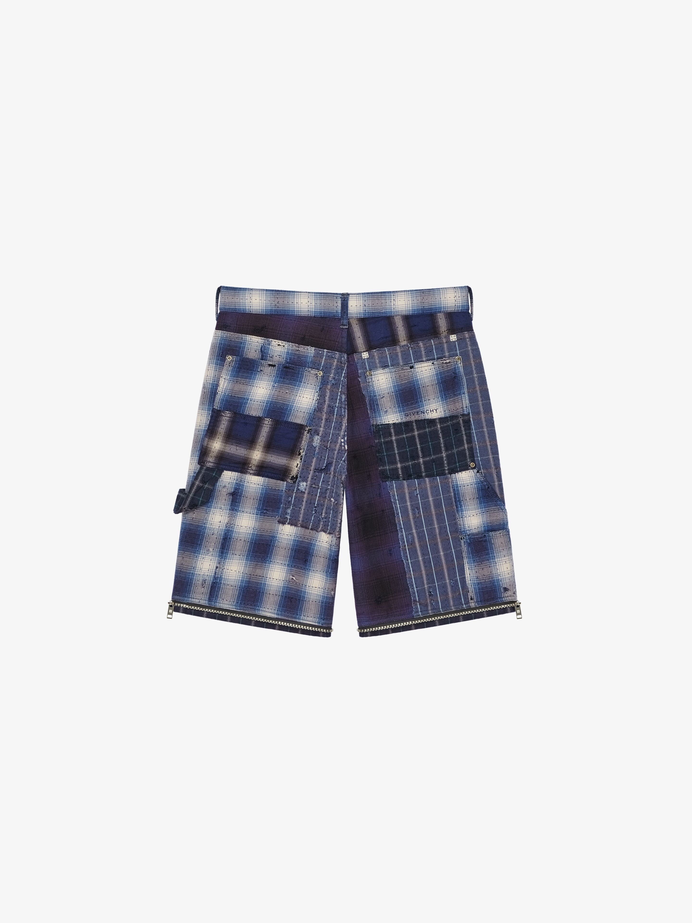 TWO IN ONE DETACHABLE PANTS IN BORO-EFFECT DESTROYED DENIM - 6