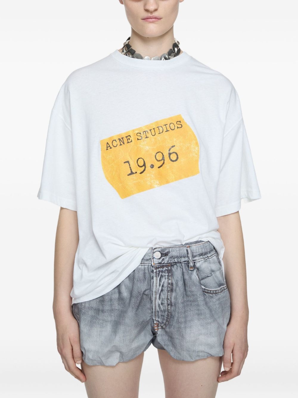 cotton-blend t-shirt - 3