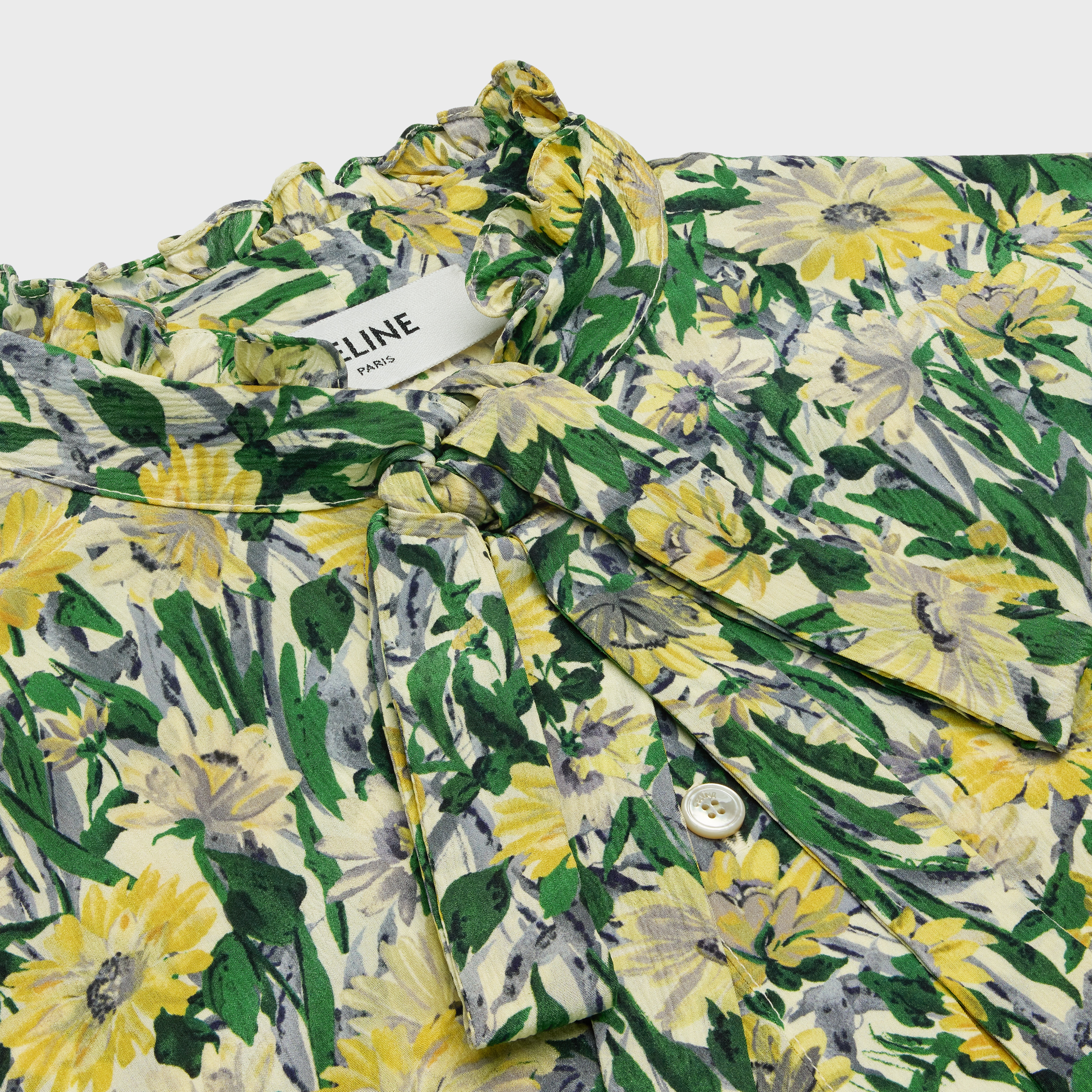 LAVALLIÈRE BLOUSE IN “PAQUERETTE” CREPON - 3