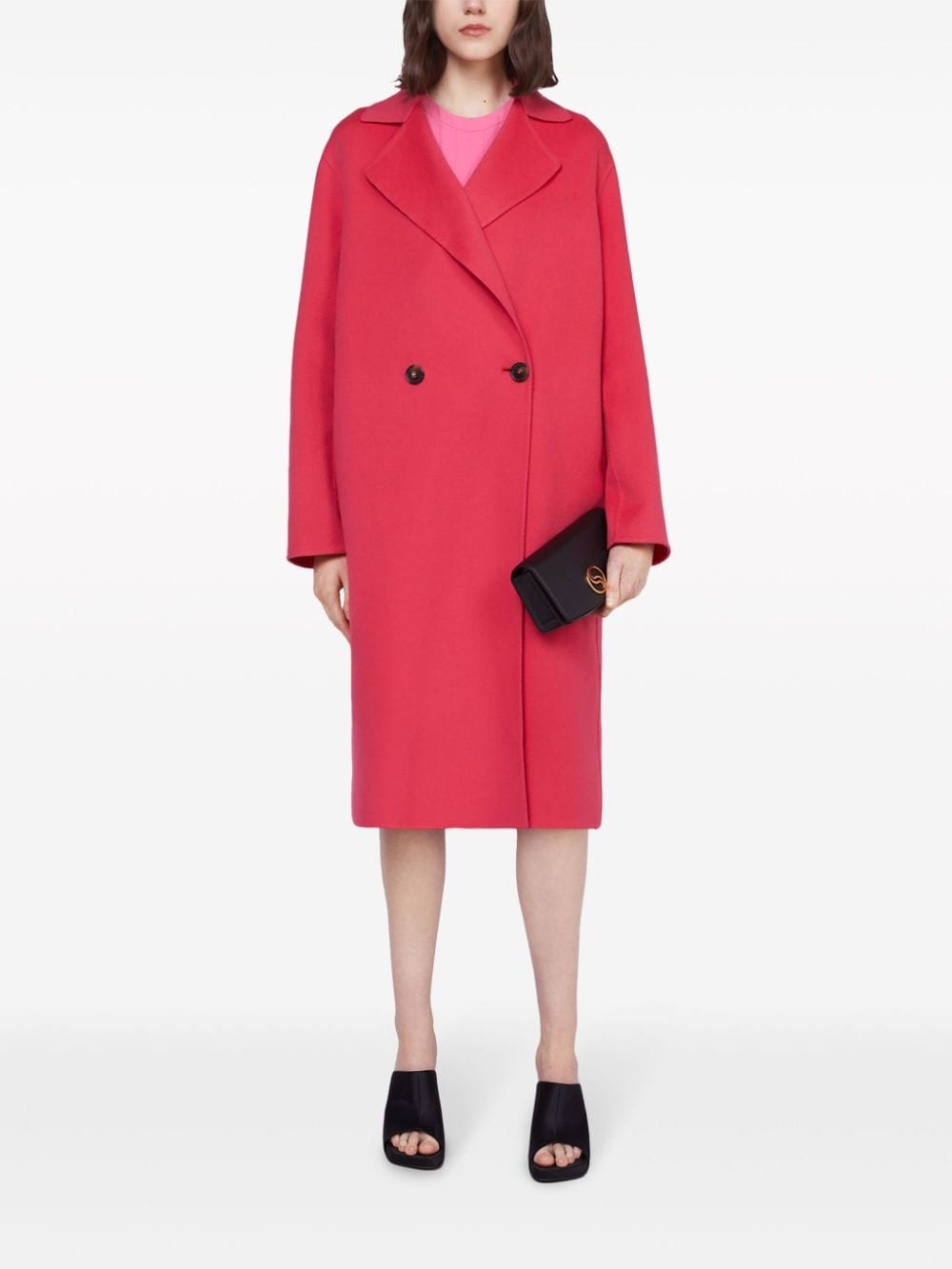 double-breast wool coat - 2