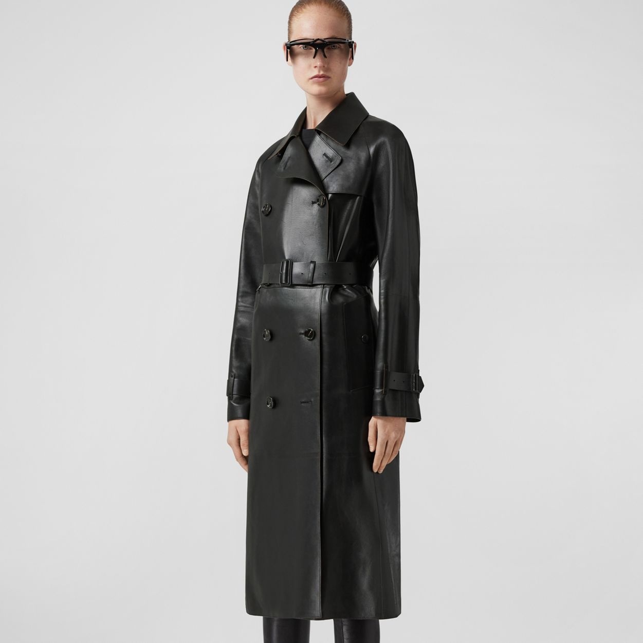 Leather Waterloo Trench Coat - 7