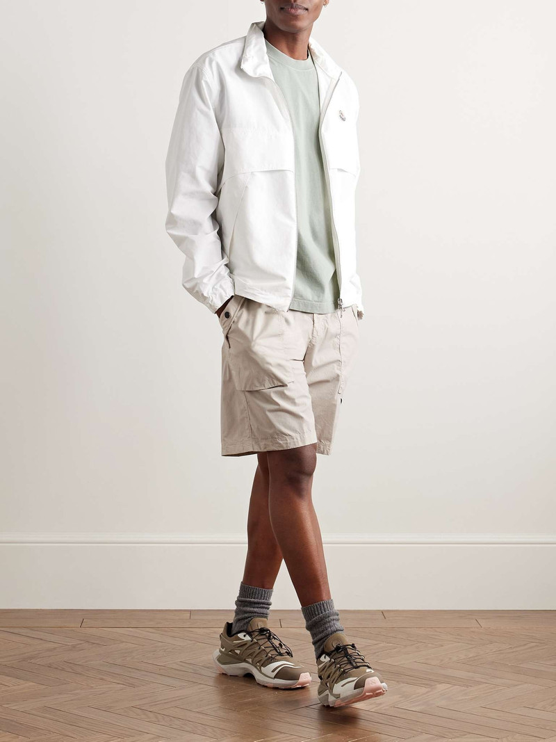 Stone Island Straight-Leg Garment-Dyed Stretch-Cotton Tela Cargo Shorts outlook