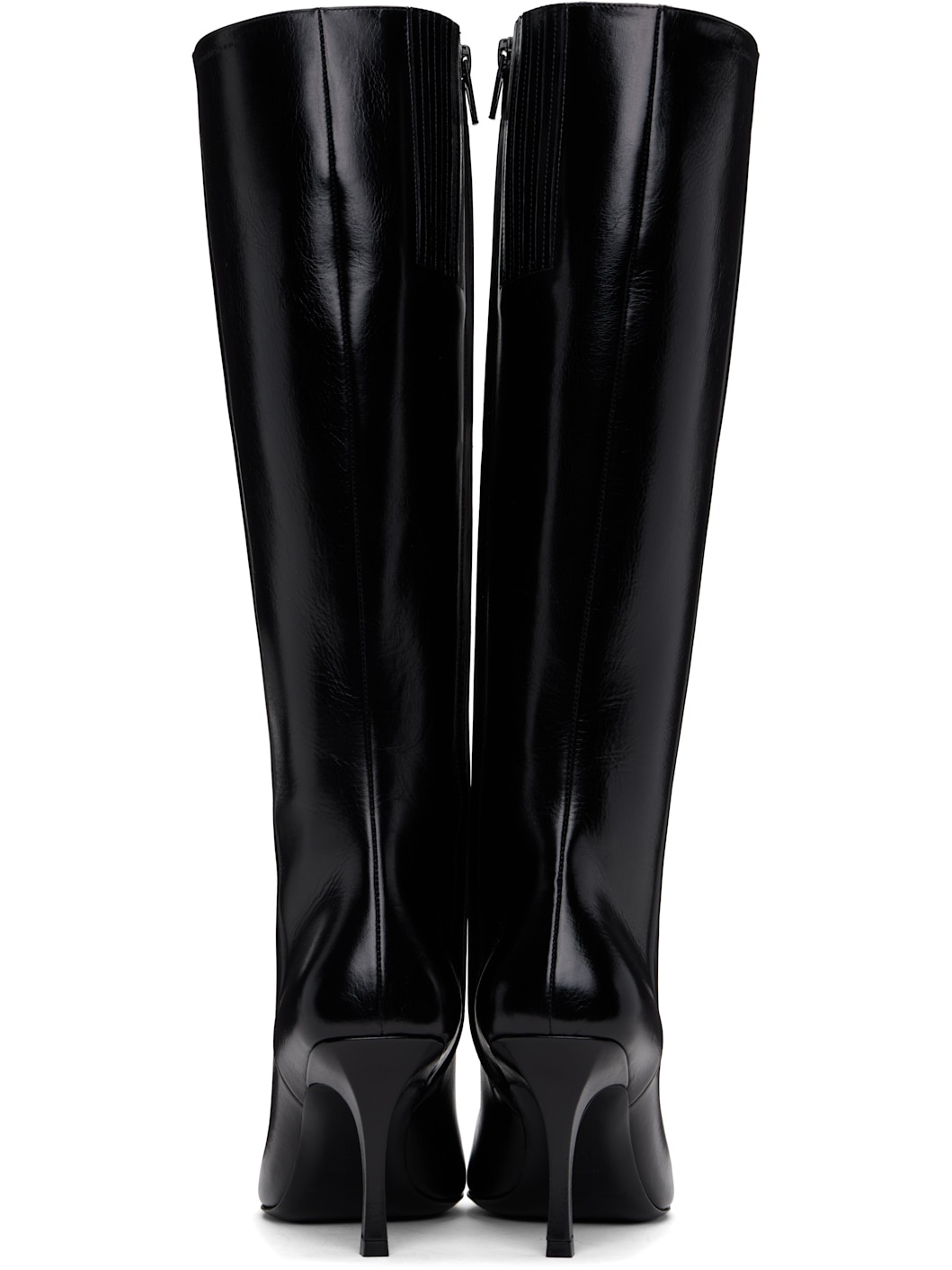Black Vivica 85mm Knee-High Tall Boots - 2
