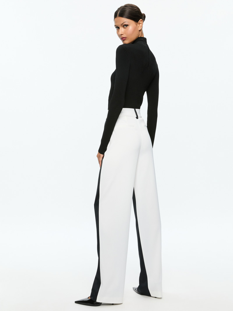 Alice + Olivia ROBERTA LONG SLEEVE RIBBED TURTLENECK outlook