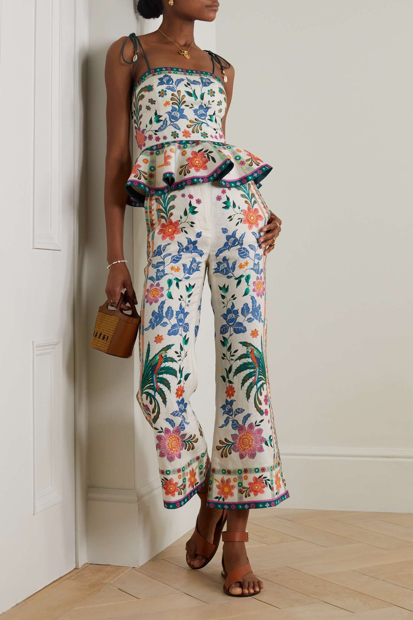 Ginger printed silk palazzo pants in multicoloured - Zimmermann