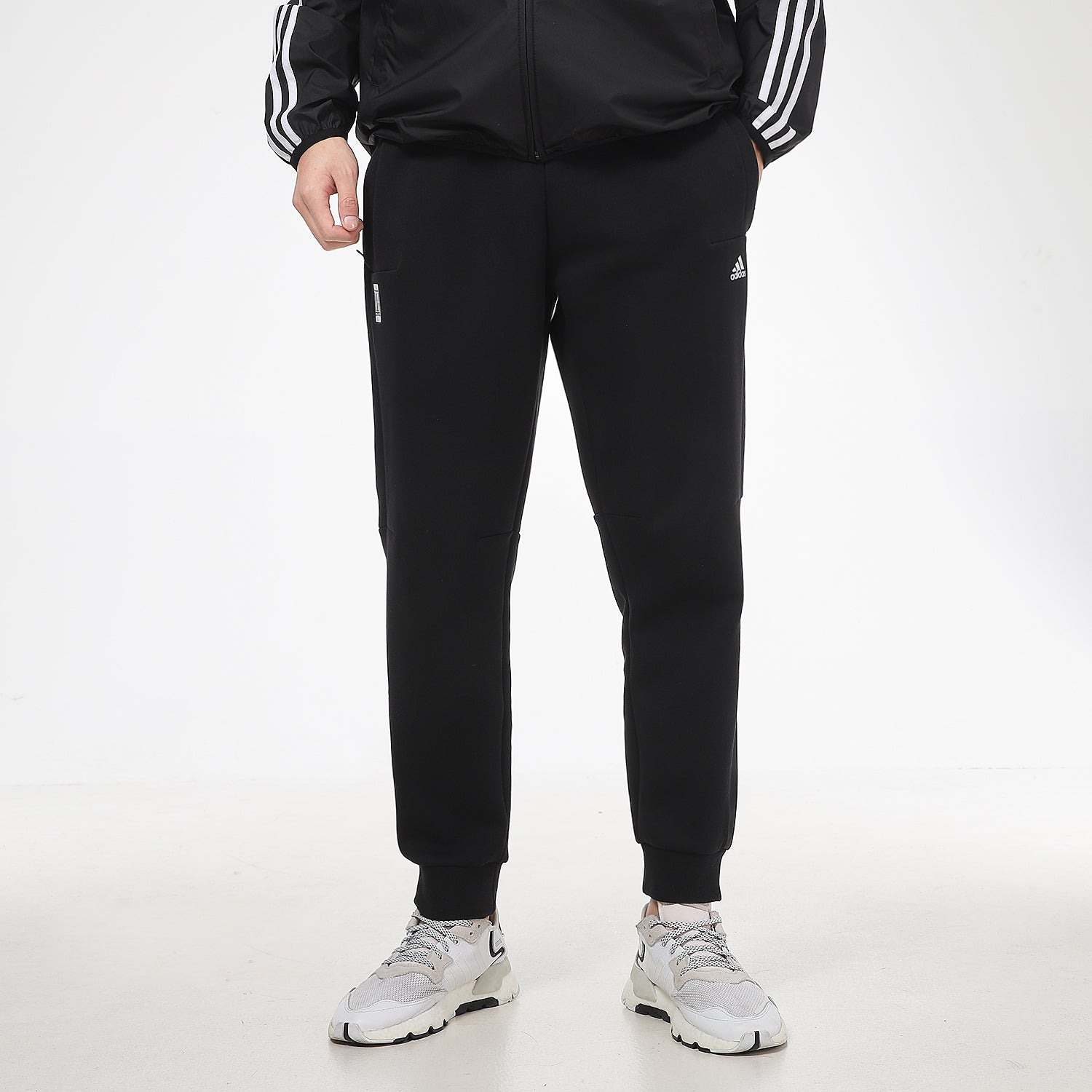 adidas Wj Pnt Pnt Swt Series Casual Sports Bundle Feet Long Pants Black GP0887 - 4