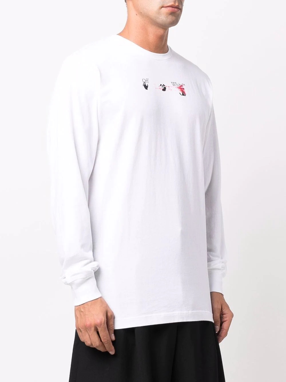 Arrow logo-print long-sleeve T-shirt - 4