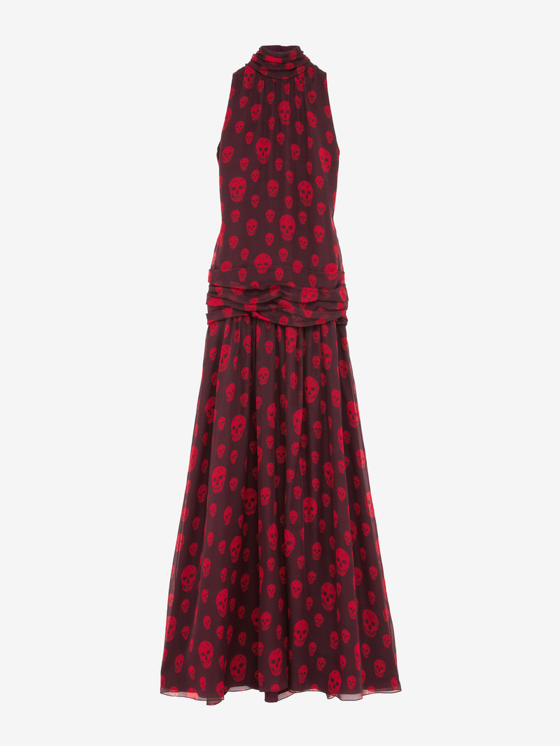 Skull Print Evening Dress 1