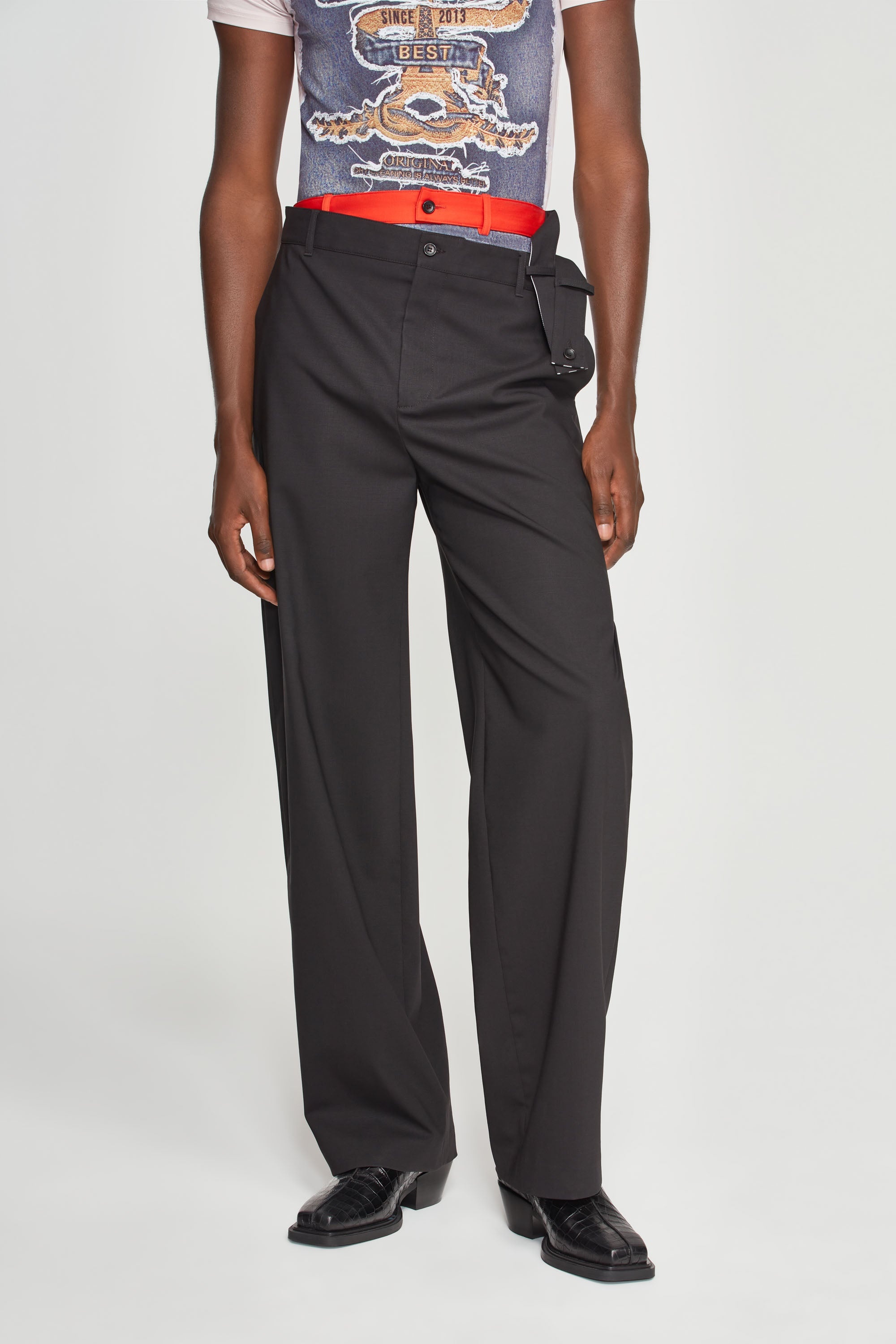 Multi Waistband Pants - 4