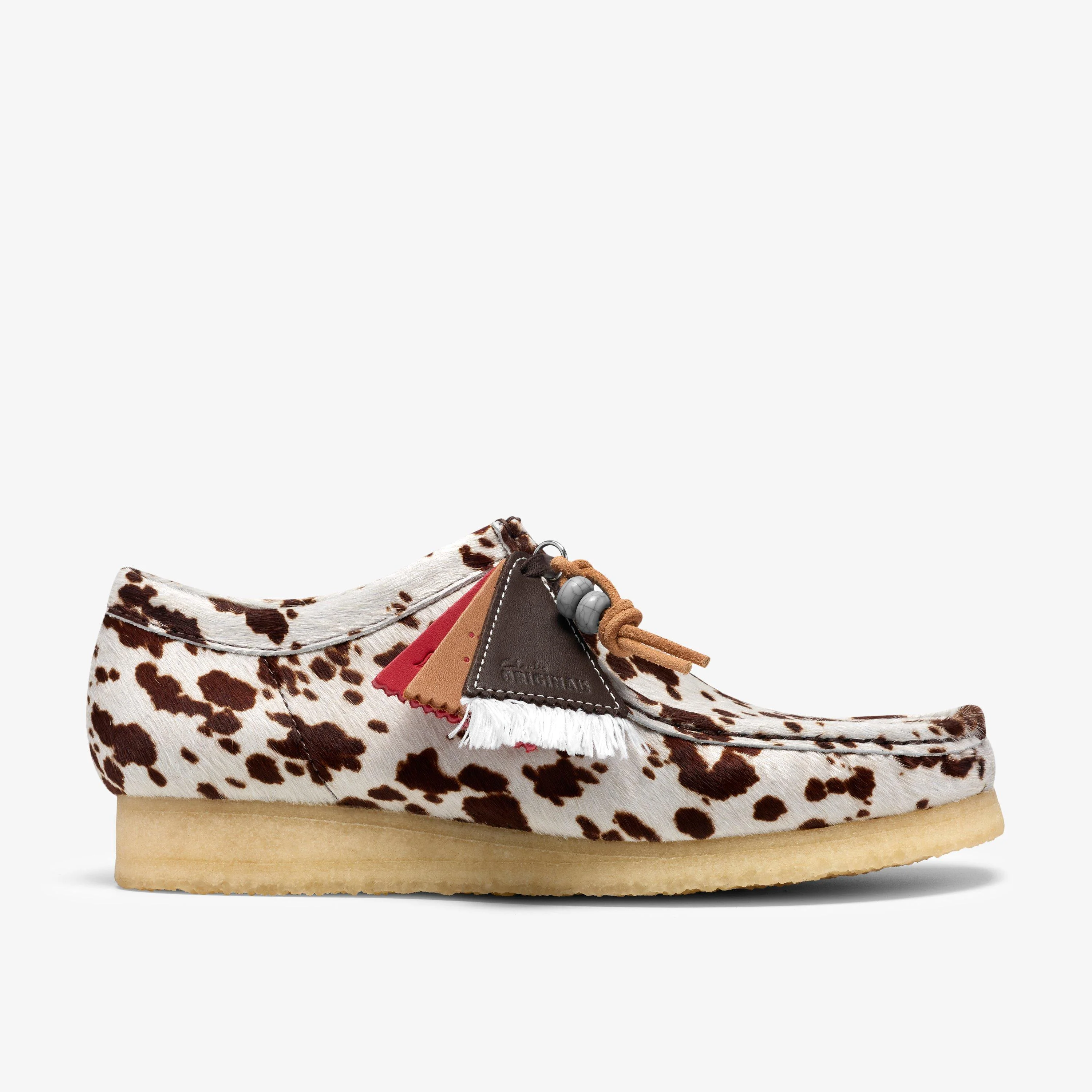 Wallabee Brown Cow Print - 1
