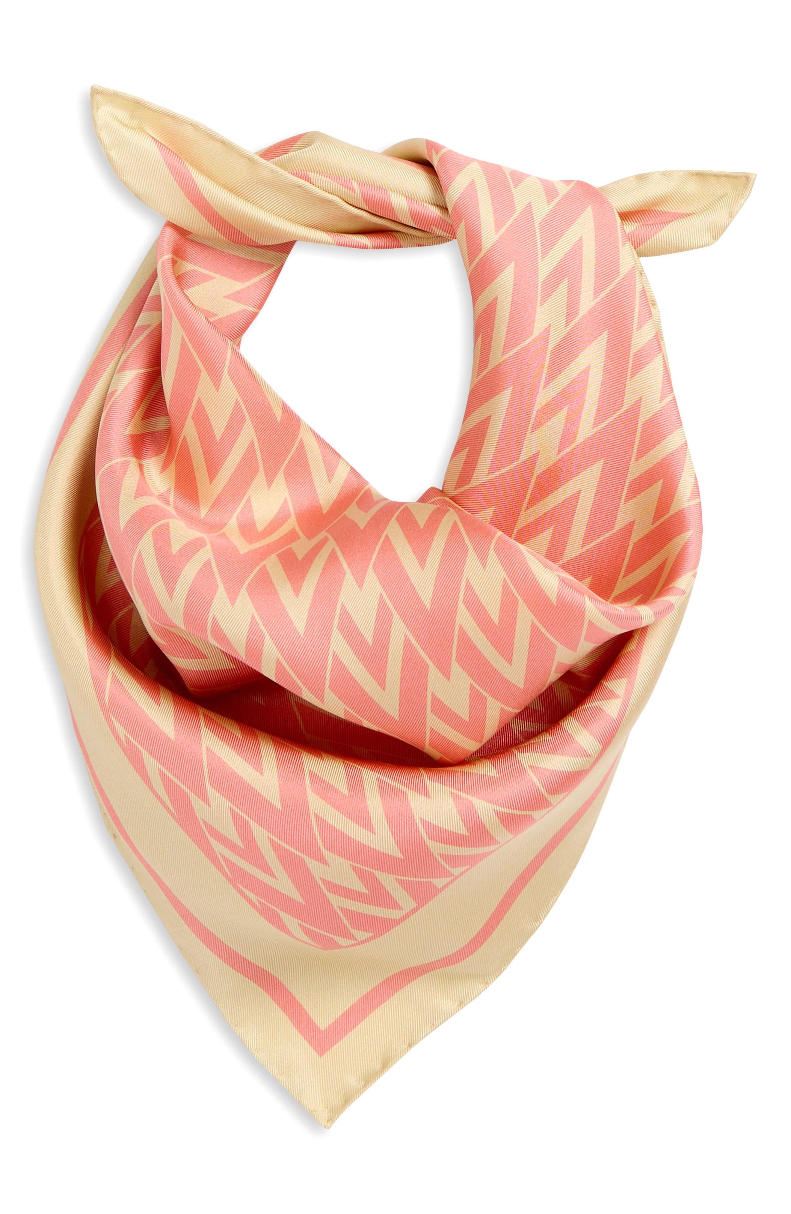 Valentino Garavani Toute la V Silk Square Scarf in Red Multi at Nordstrom - 3