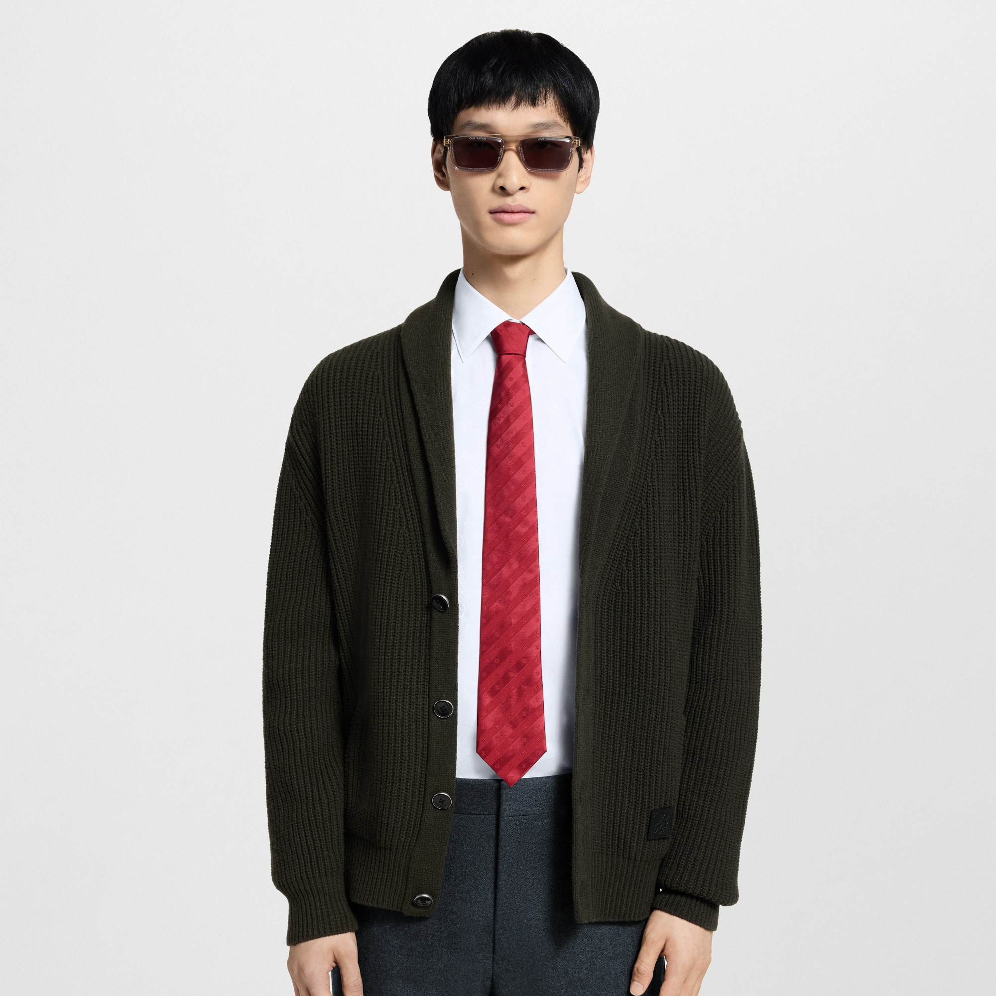Monogram Stripy Tie - 5