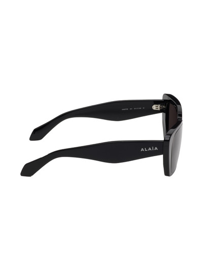 Alaïa Black Rectangular Sunglasses outlook