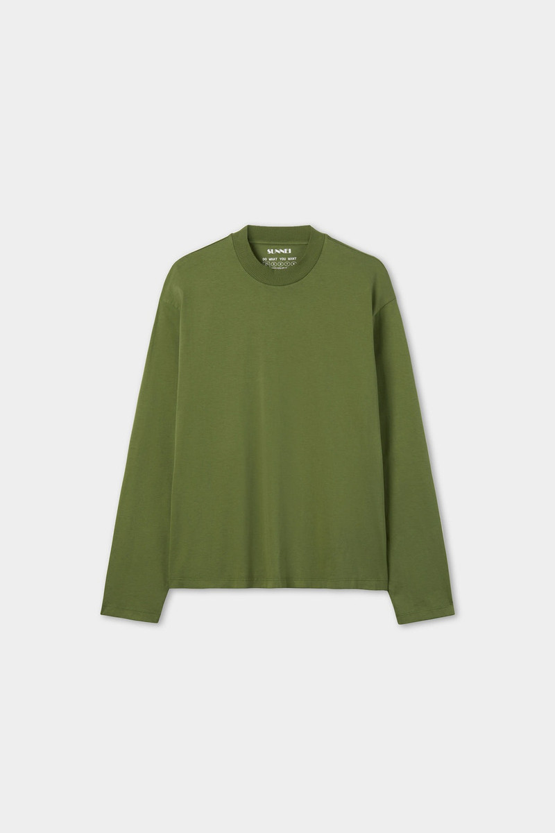 DWYW LONGSLEEVE T-SHIRT / military green 1