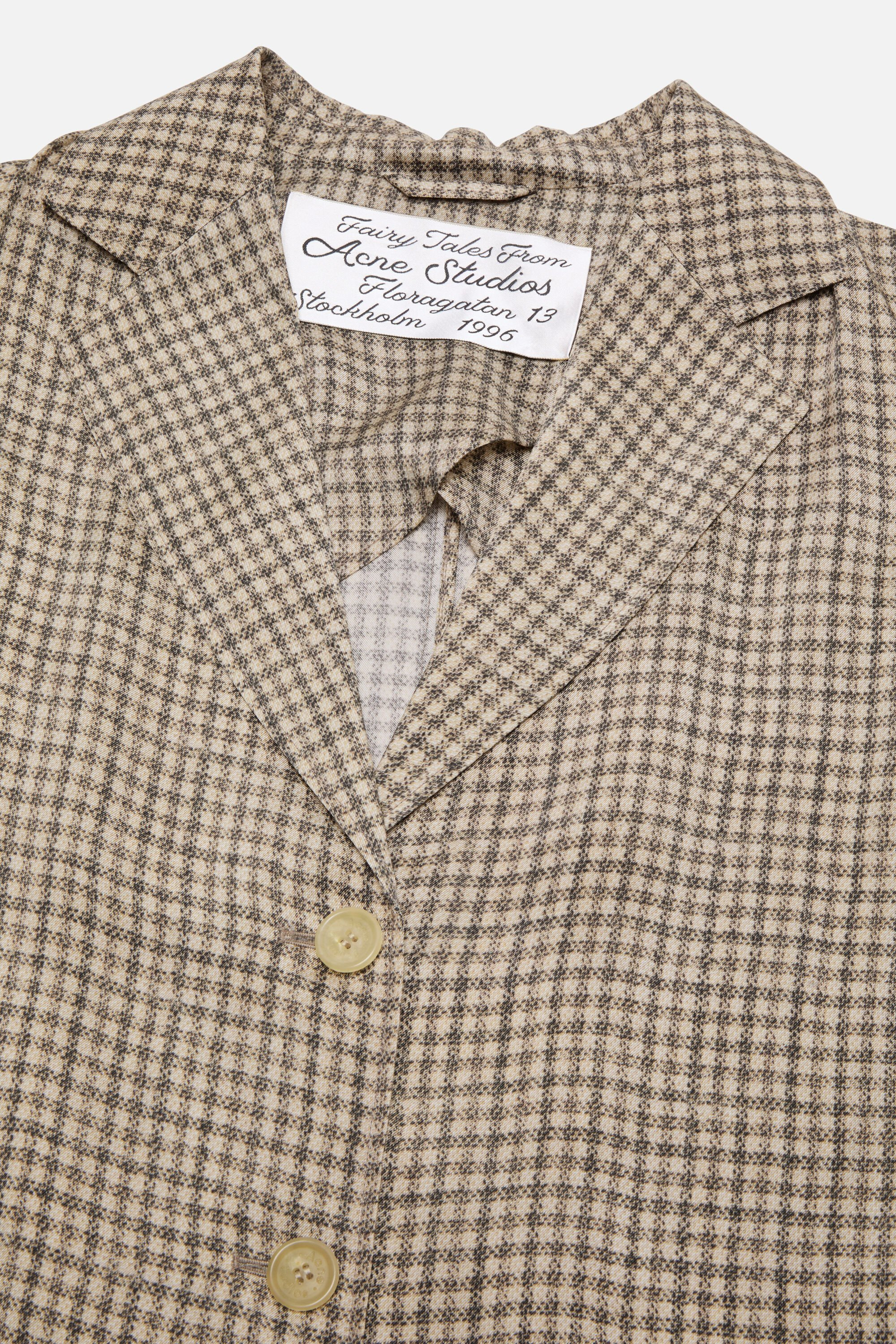 Satin suit jacket - Beige - 5