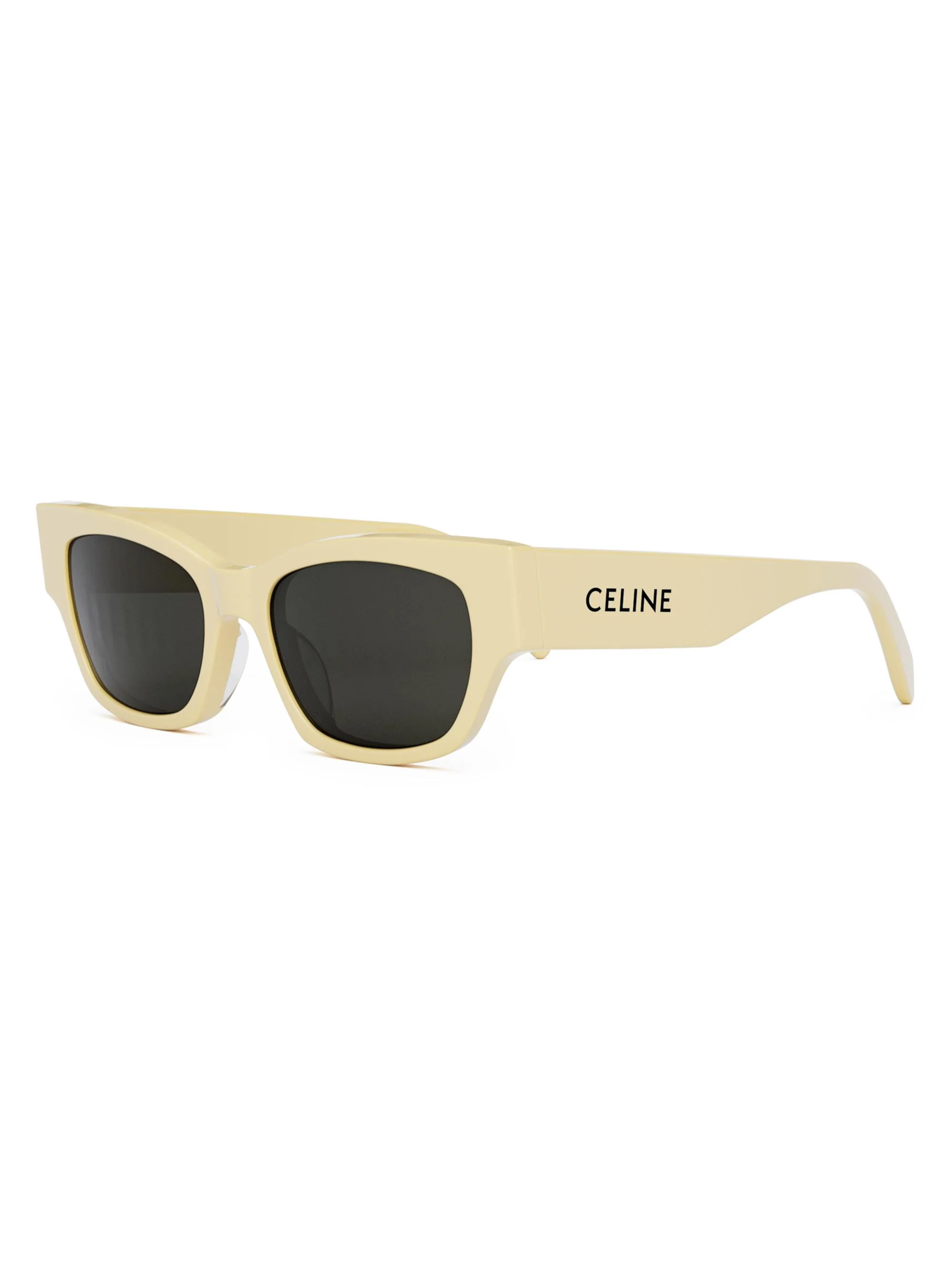 Men's Monochrom 56MM Cat-Eye Sunglasses - Shiny Yellow Smoke - 1