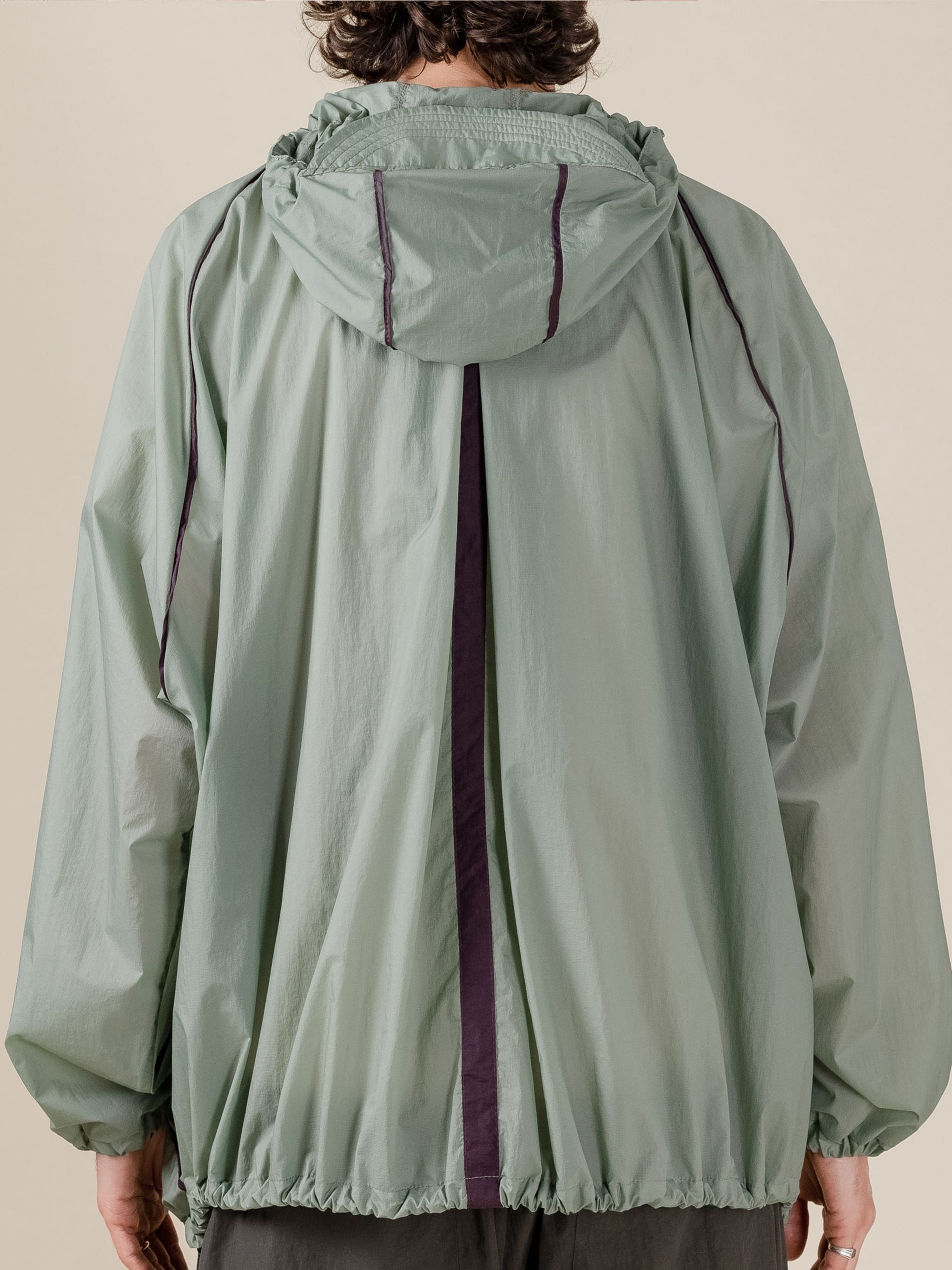 THIS THING OF OURS | FLORA TROPIC GREEN TAPED WINDBREAKER - 3