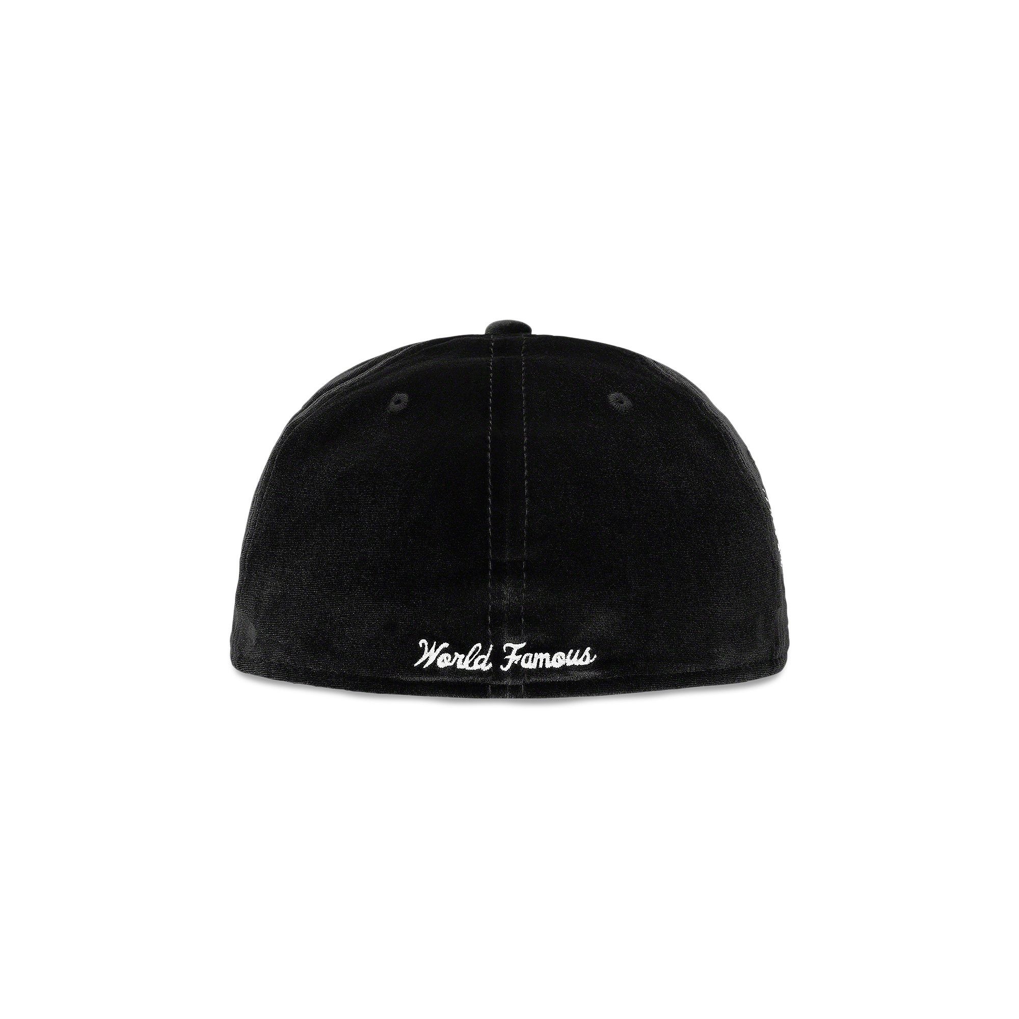 Supreme Velour Box Logo New Era 'Black' - 2