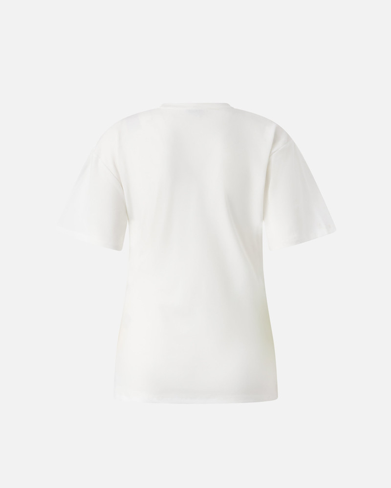 PINKO T-SHIRT WITH DRAPING AND GOLD DETAIL outlook