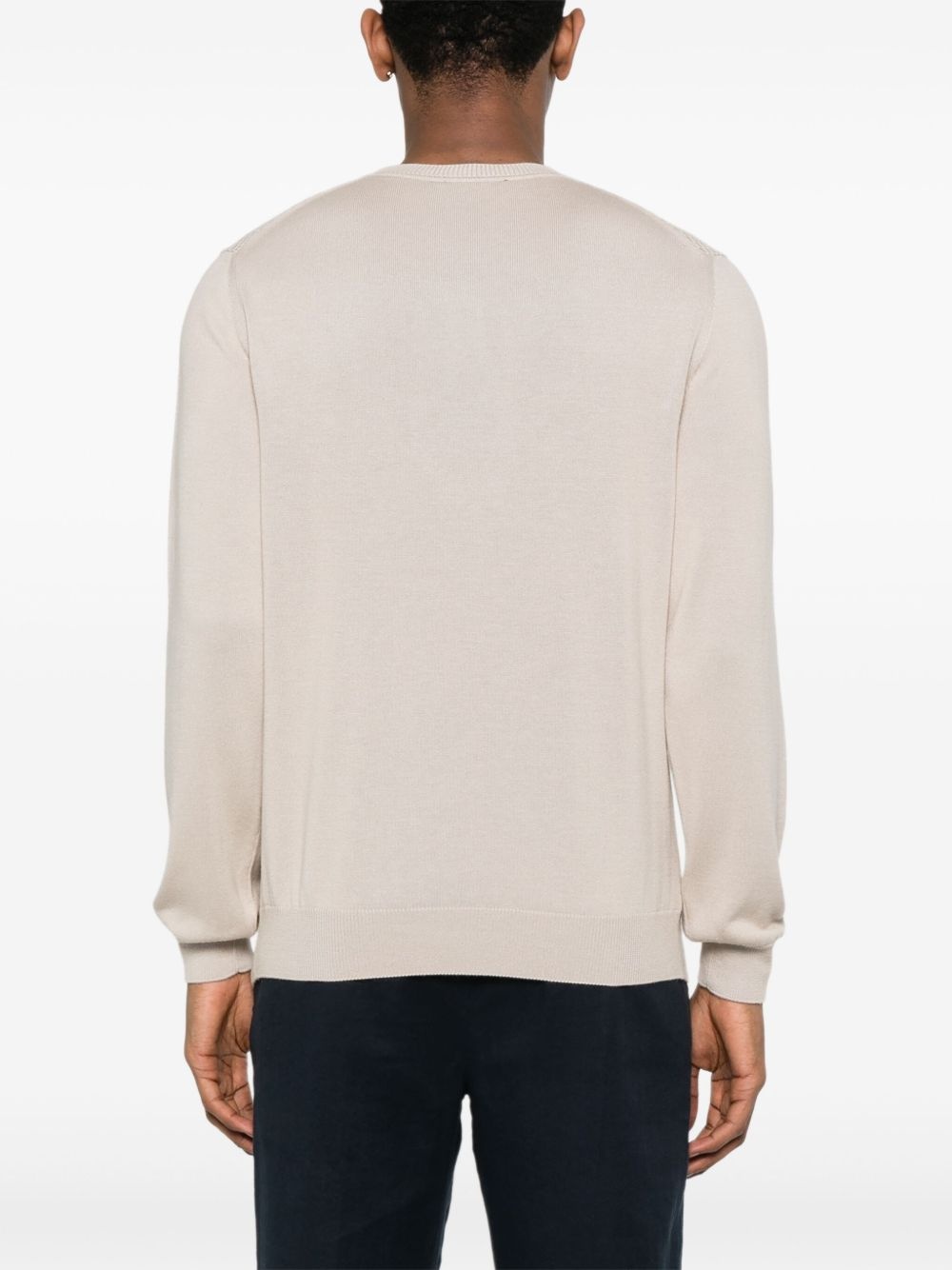 cotton crew-neck sweater - 4