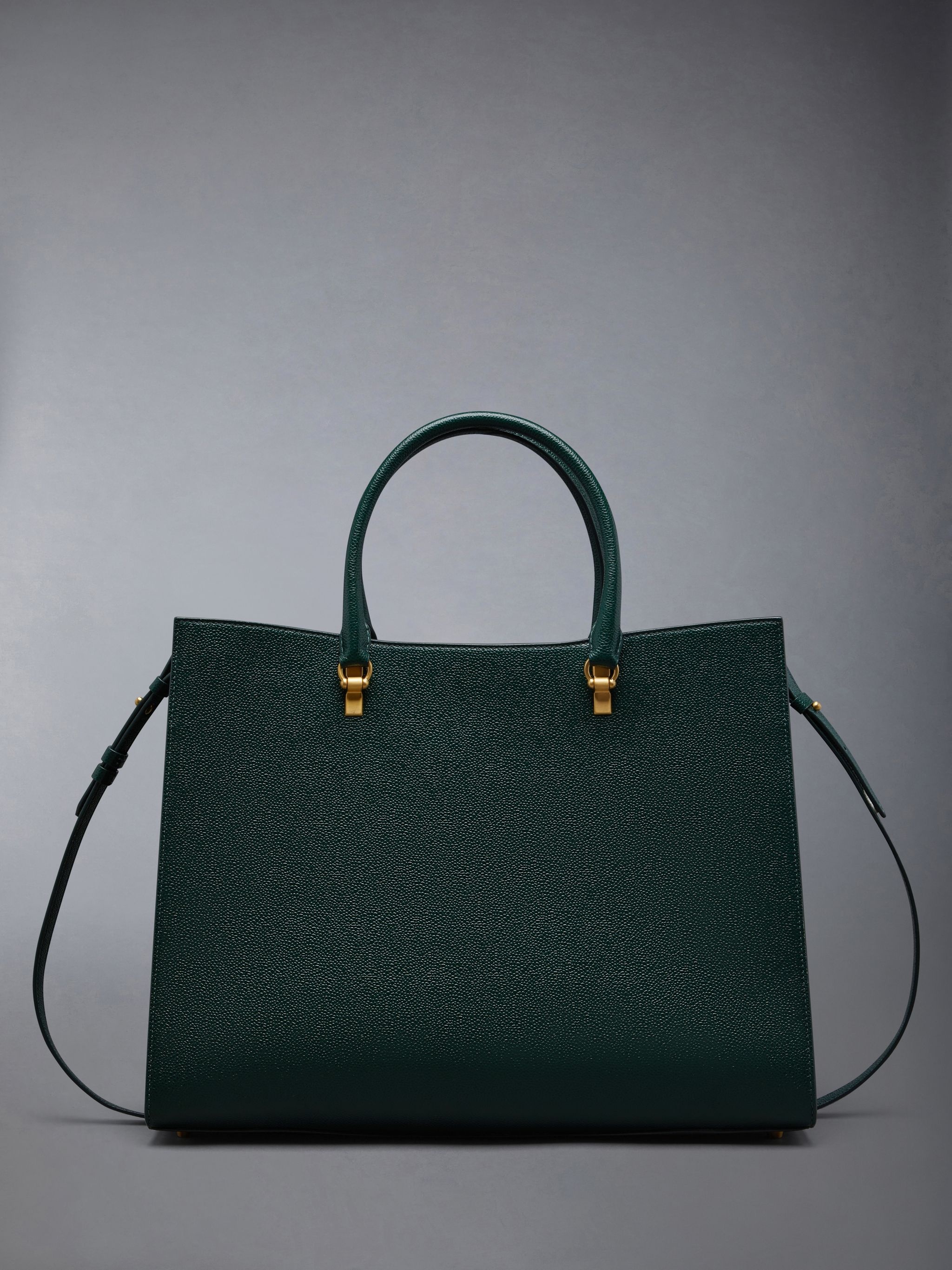 Pebble Grain Leather Large Duet Tote - 3