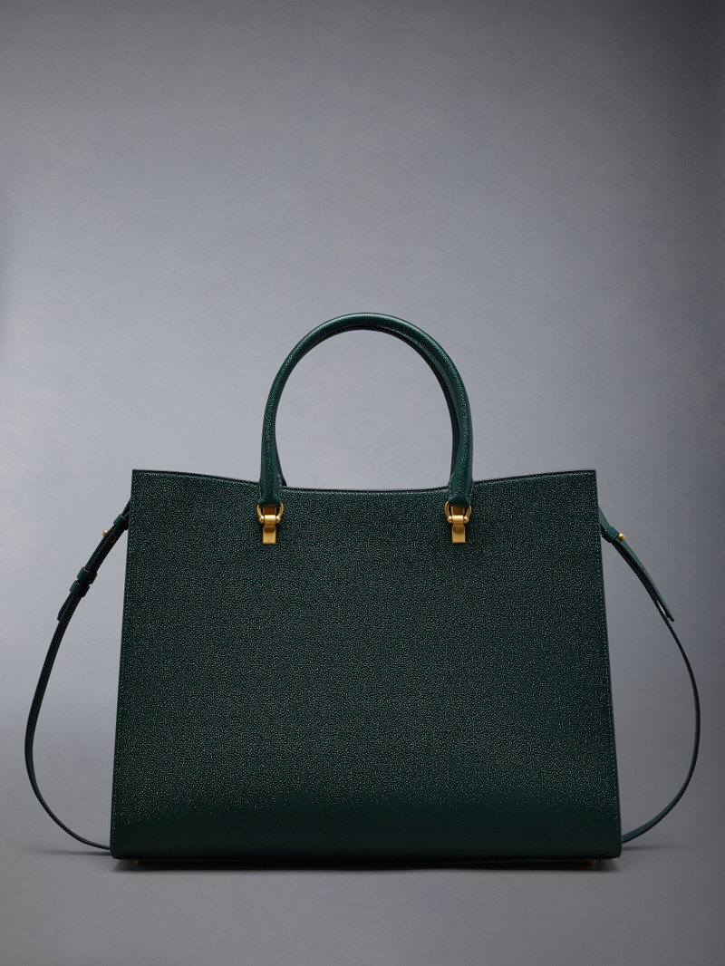 Pebble Grain Leather Large Duet Tote 3