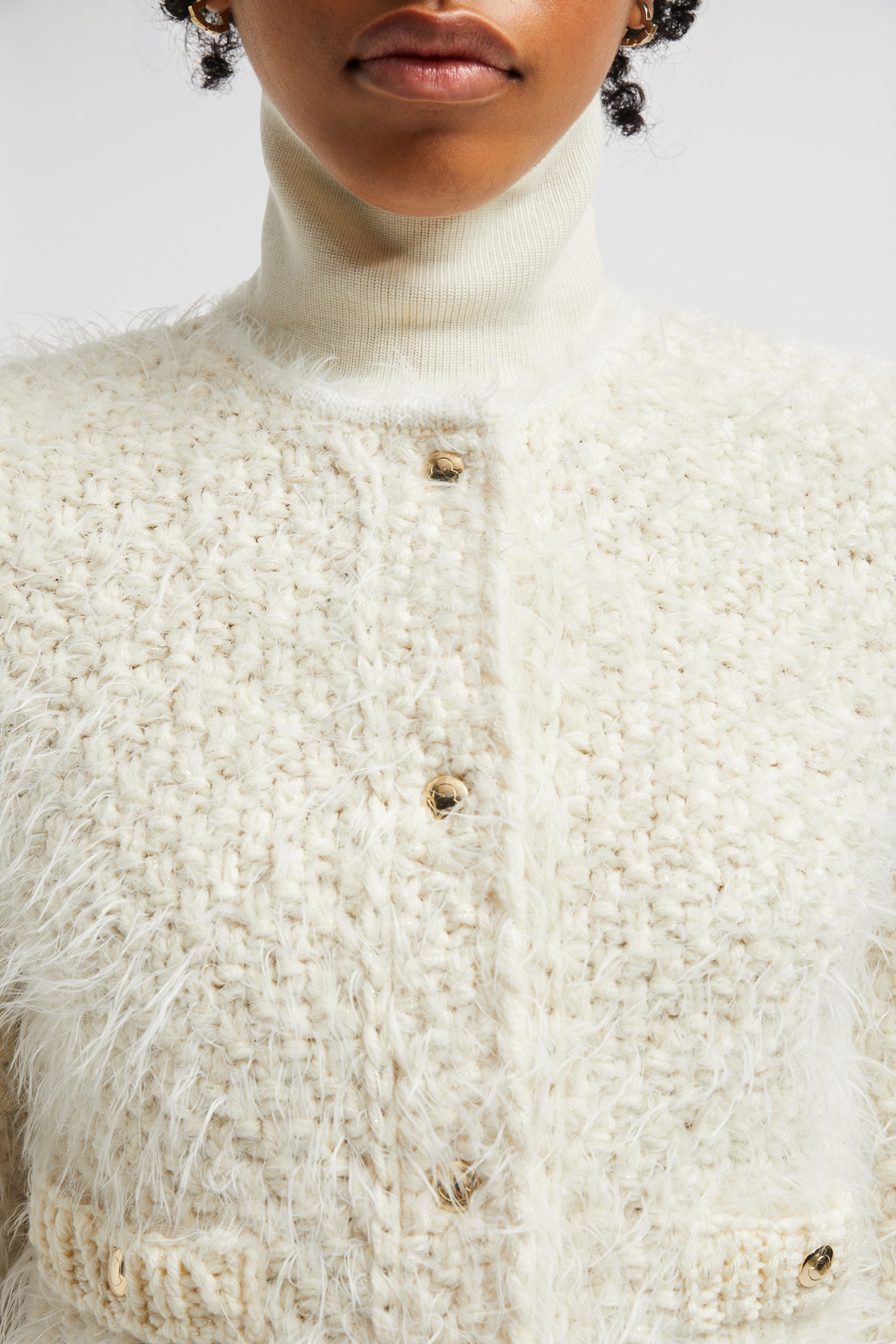 Padded Wool Cardigan - 7