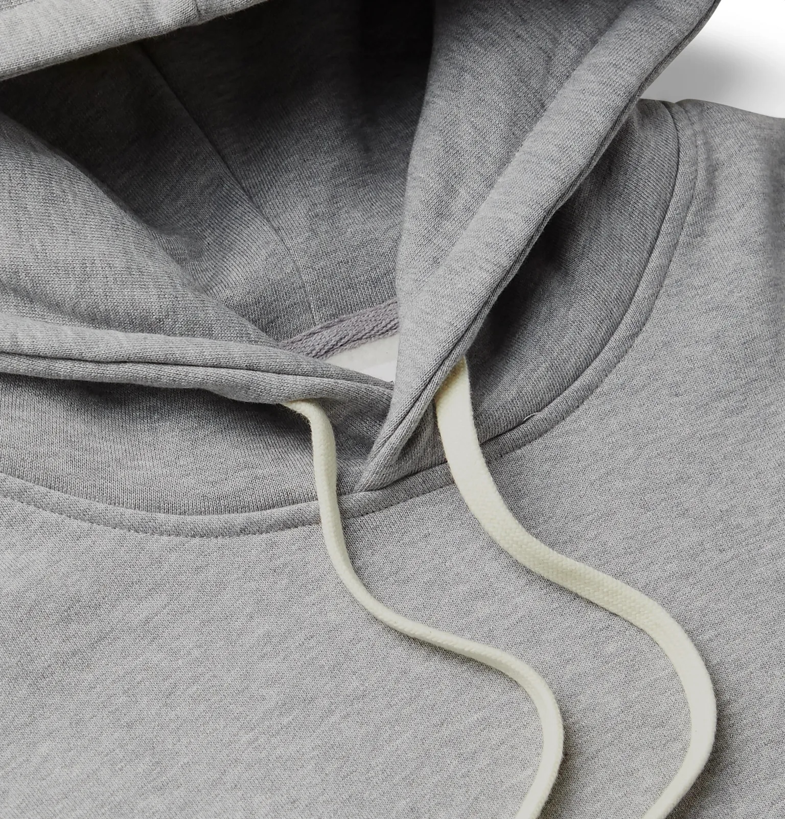 Ian Logo-Appliquéd Mélange Fleece-Back Cotton-Jersey Hoodie - 5