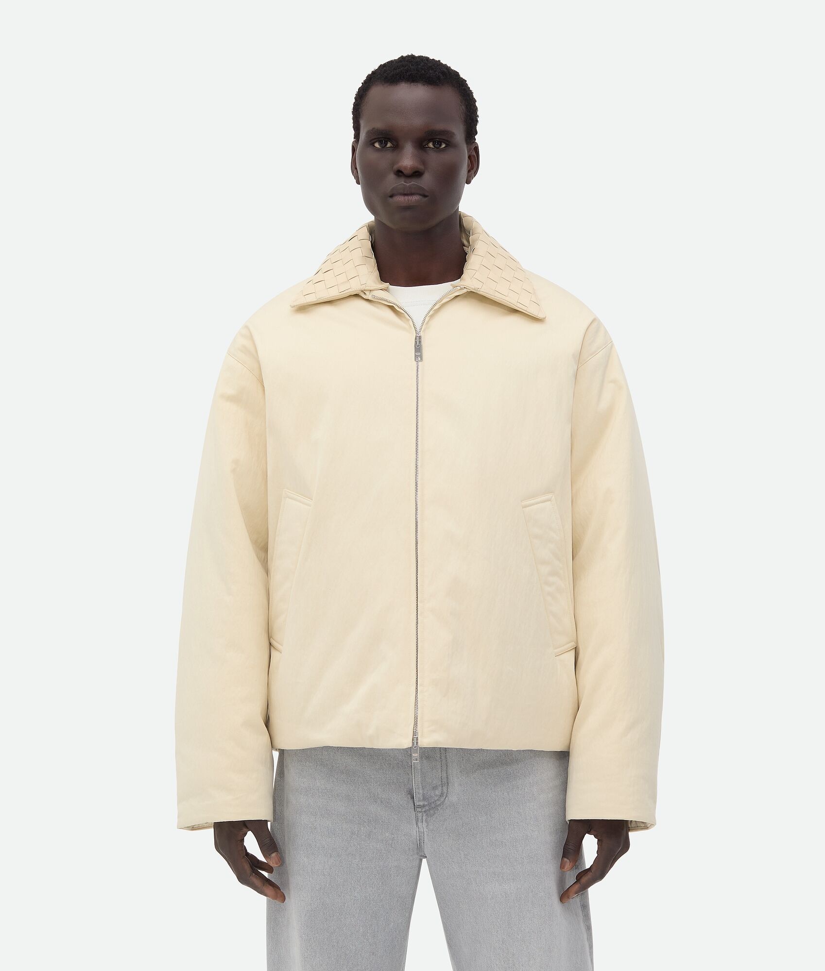 Cotton Twill Puffer Jacket - 1