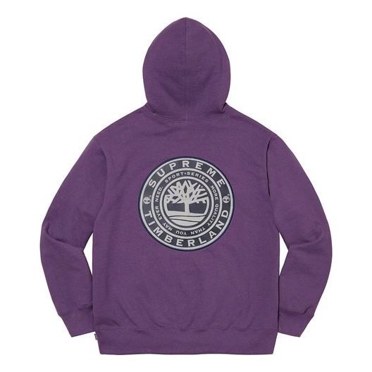 Supreme x Timberland Hooded Sweatshirt 'Purple White' SUP-FW21-272 - 2