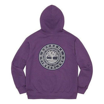 Supreme Supreme x Timberland Hooded Sweatshirt 'Purple White' SUP-FW21-272 outlook