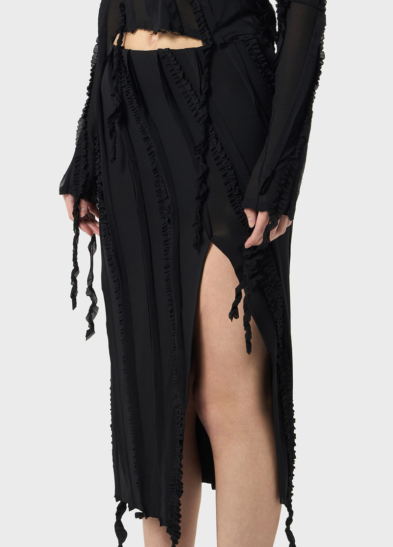 MIDI JERSEY SKIRT WITH RUFFLES 4