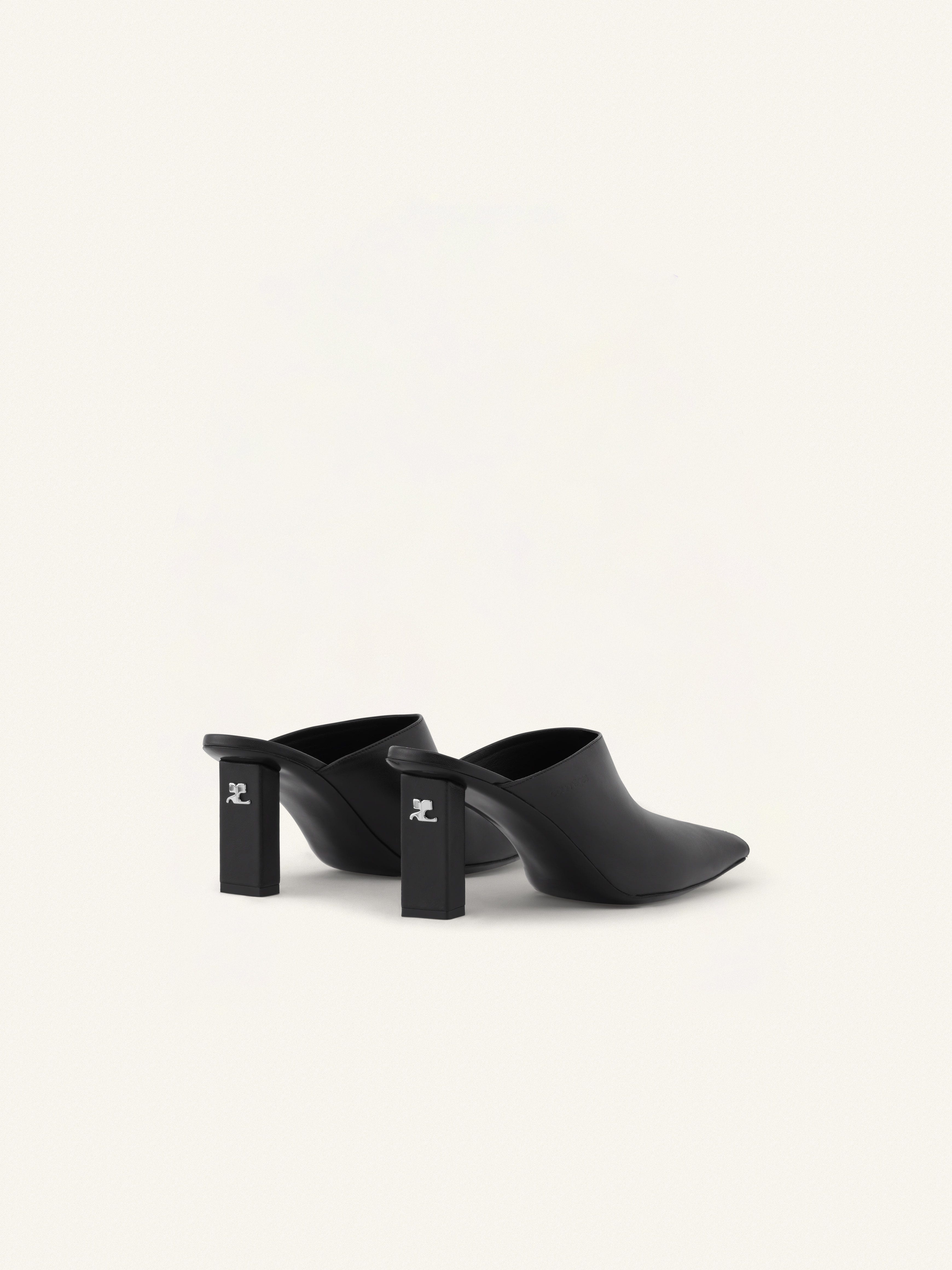 SLEEK LEATHER MULES - 3
