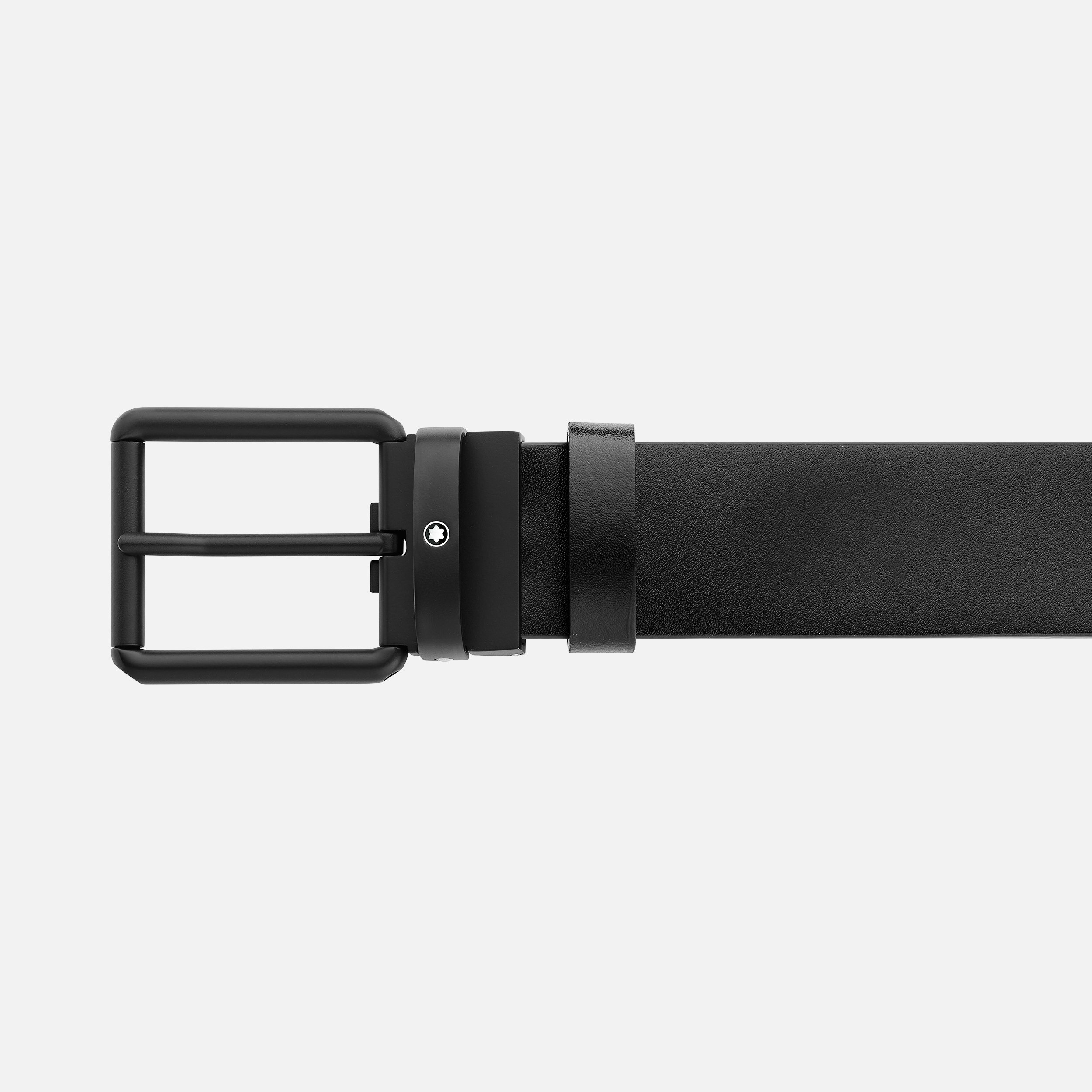 Brown/black 35 mm reversible leather belt - 4