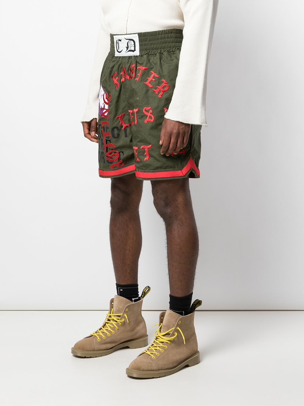 embroidered shorts - 3