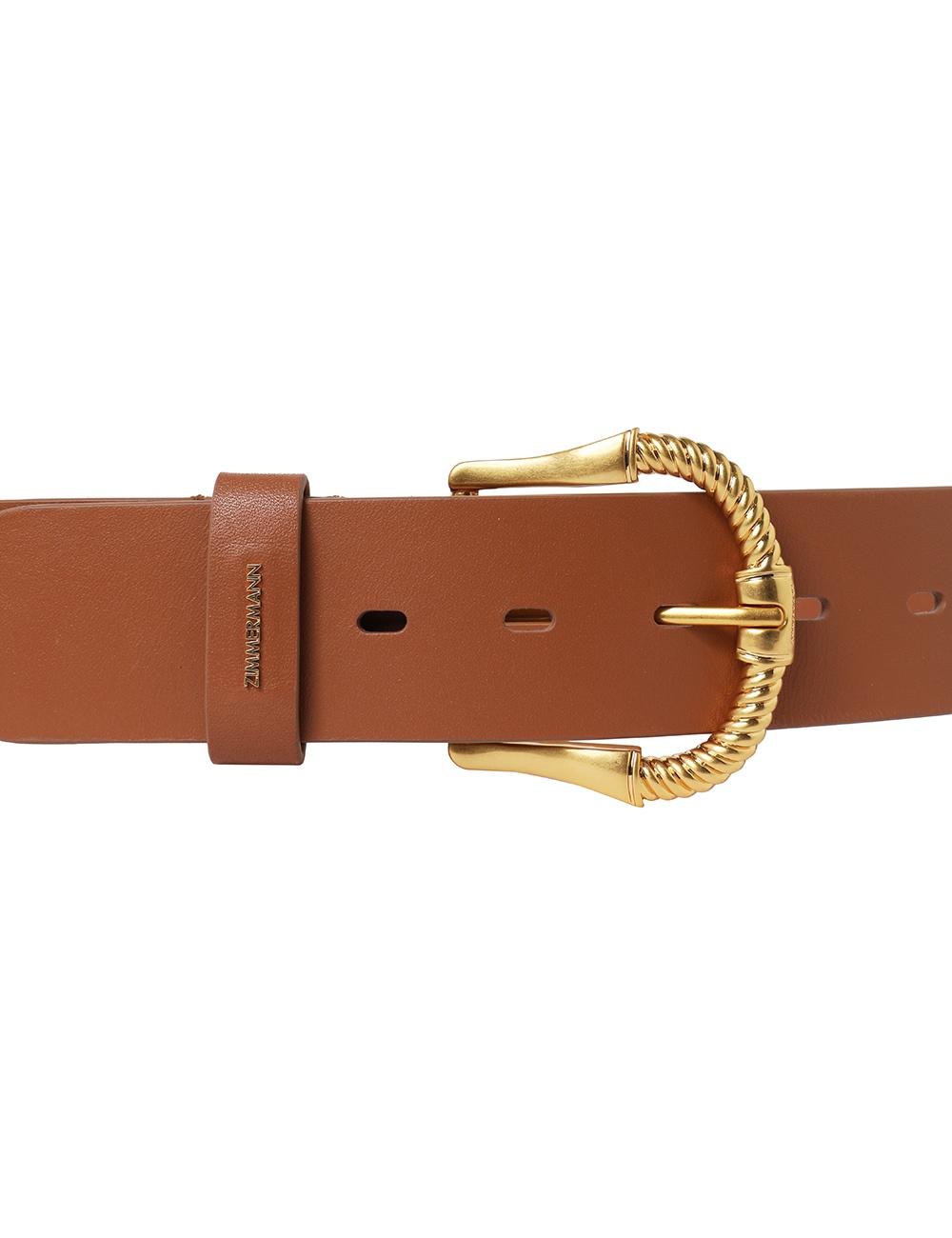 TWISTED BUCKLE LEATHER BELT 40 - 3