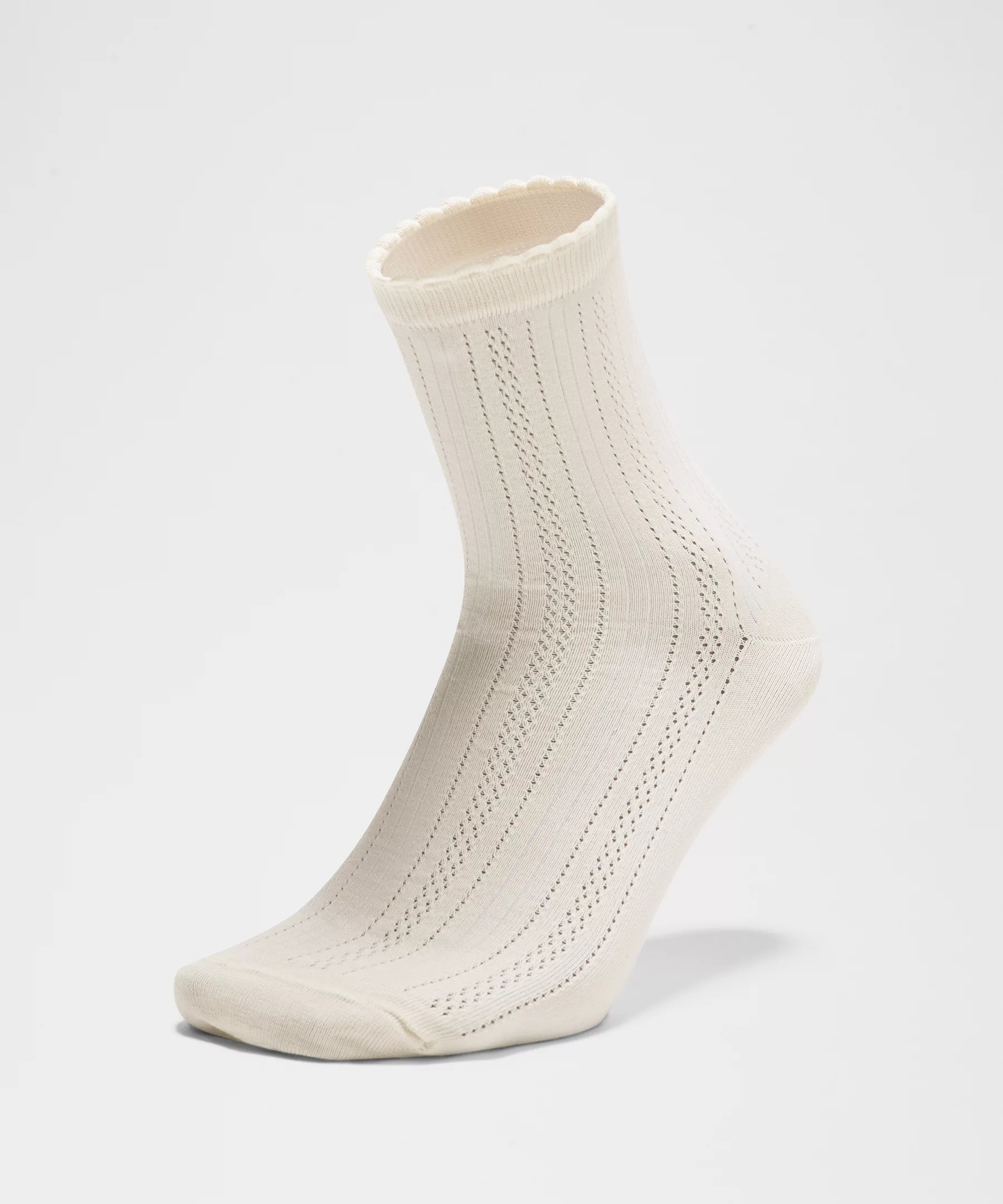 Unisex Pointelle Quarter Socks - 3