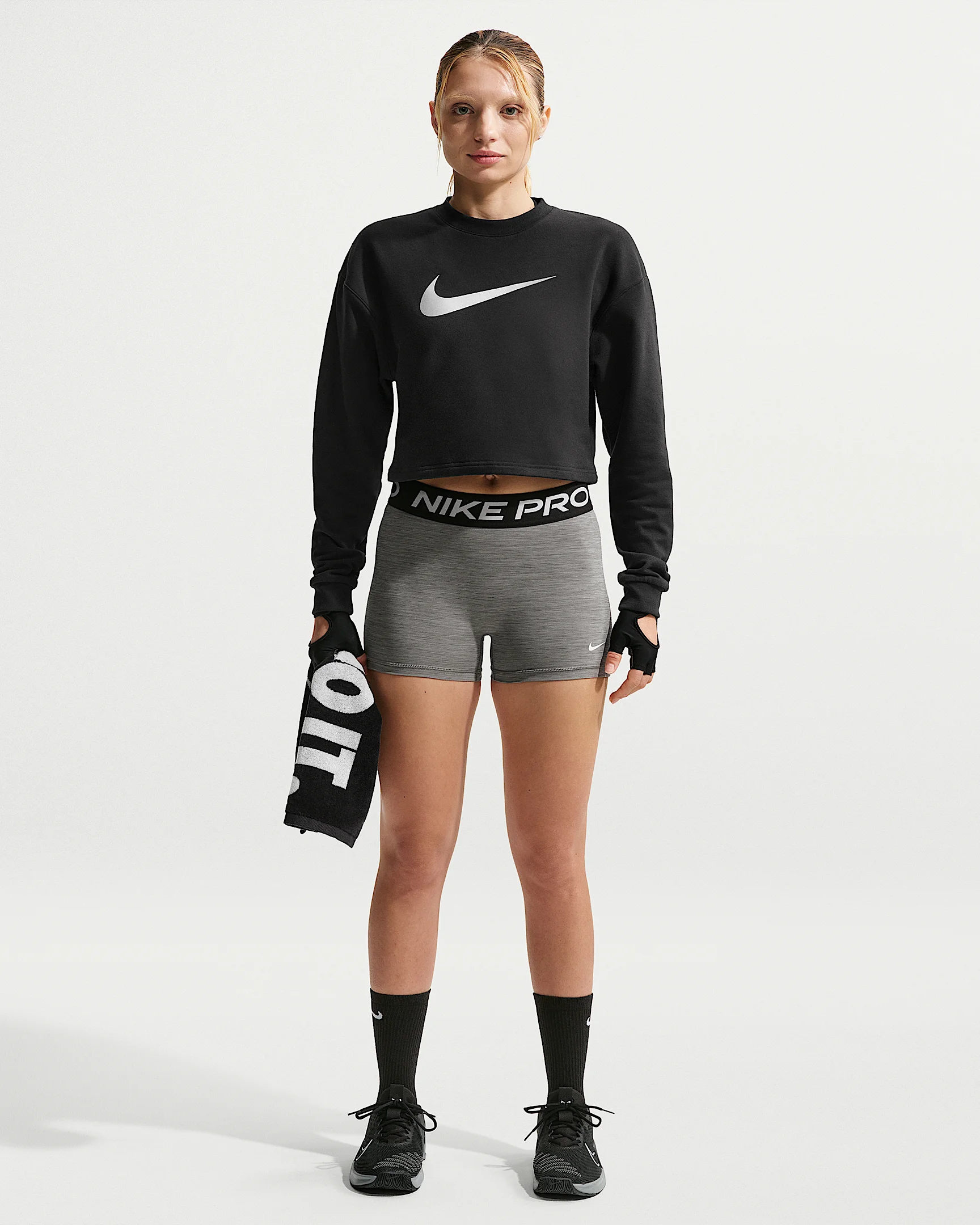 Nike Pro Women's Mid-Rise 3" Biker Shorts - 1