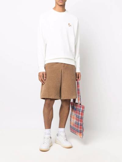 Maison Kitsuné logo patch sweatshirt outlook