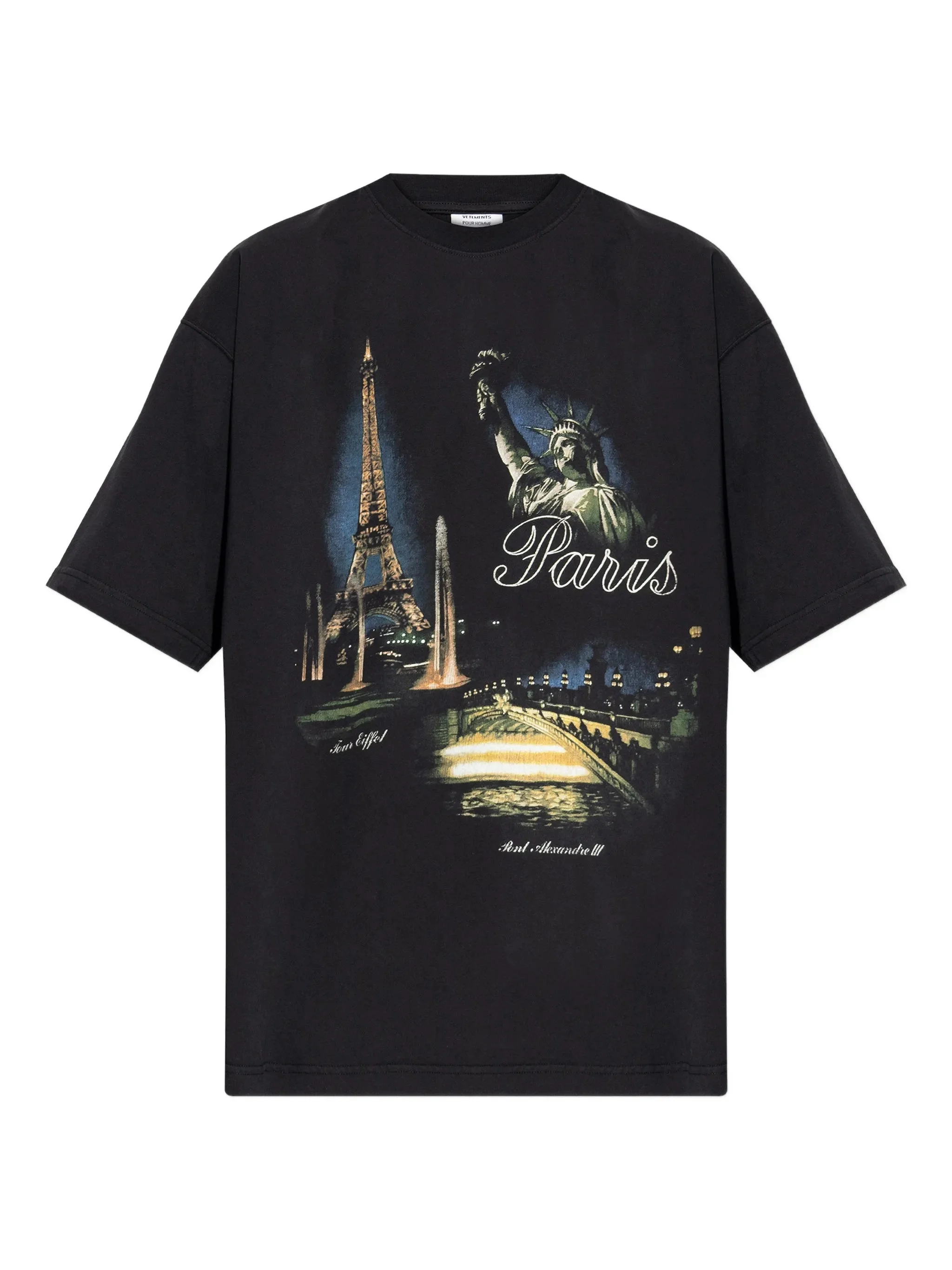 Vetements Eiffel Tower-print T-shirt - 1